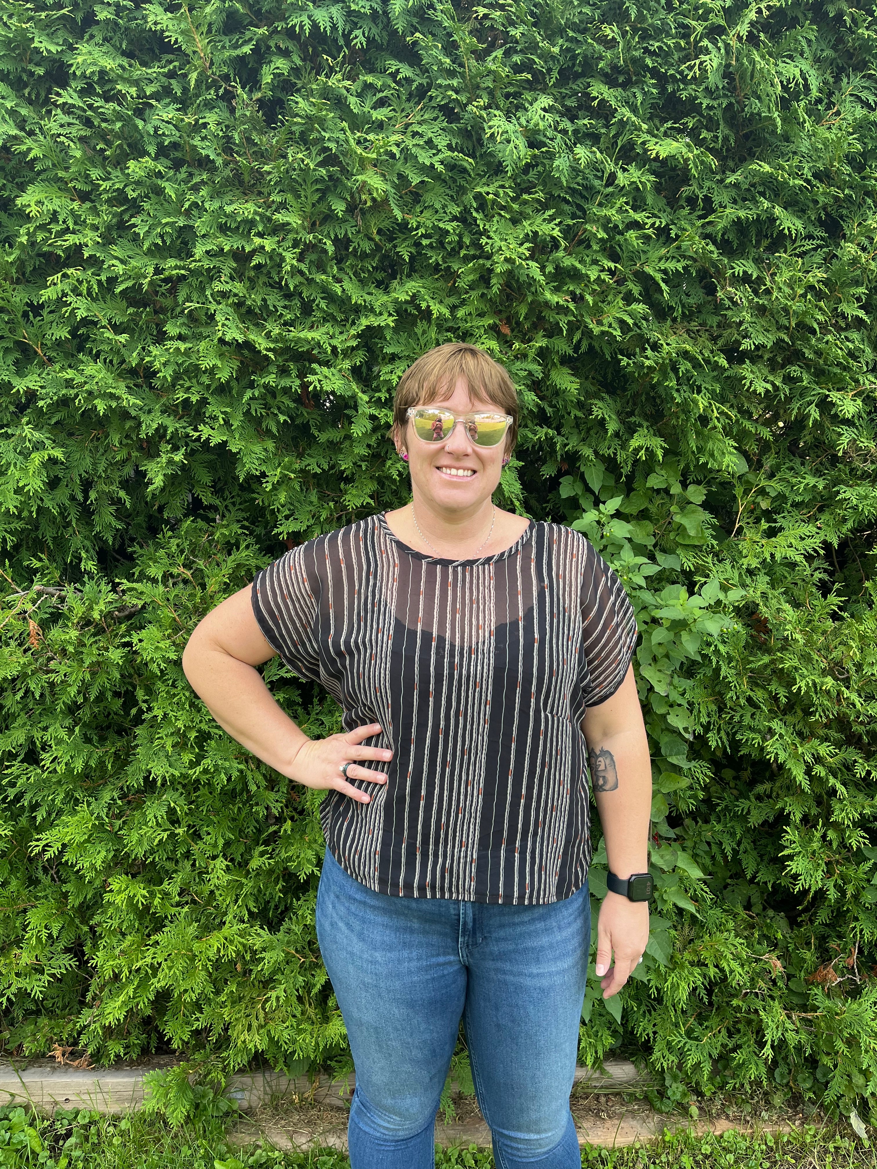Brandy Balloon Sleeve PDF Sewing Pattern | Beginner-Friendly Woven Dolman Top