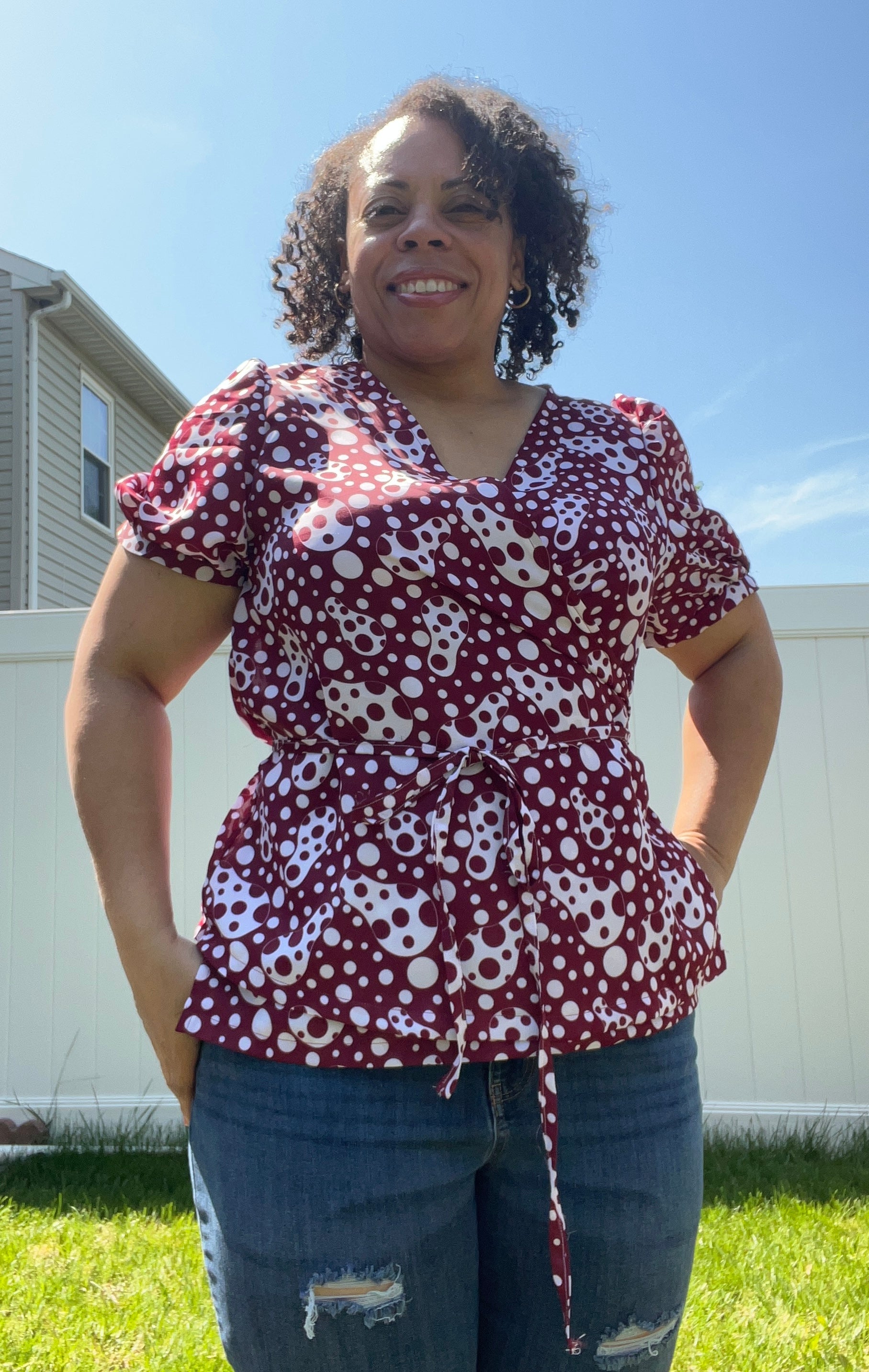 Leonie Woven Wrap Top and Dress Pattern