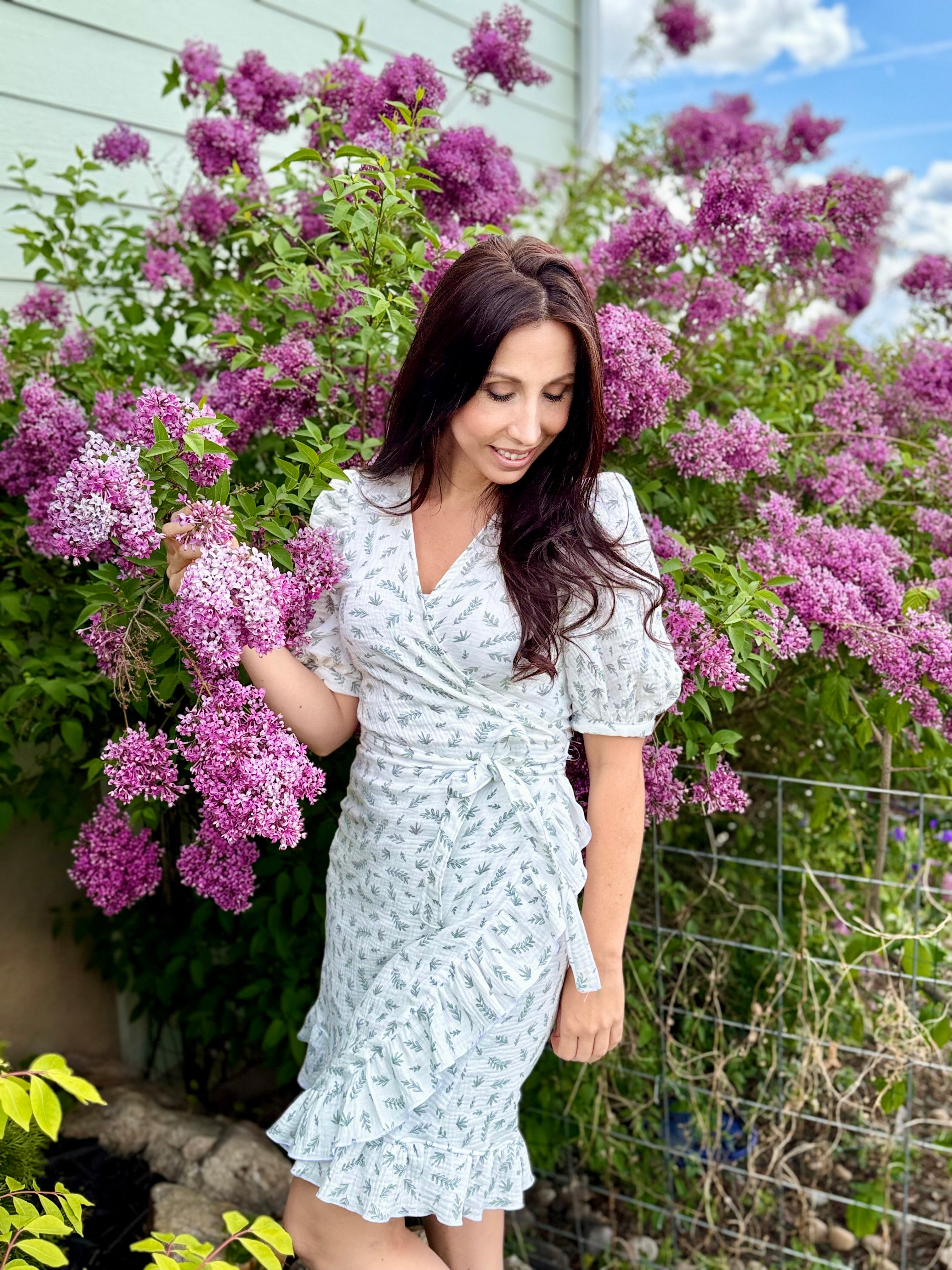 Leonie Woven Wrap Top and Dress Sewing Pattern