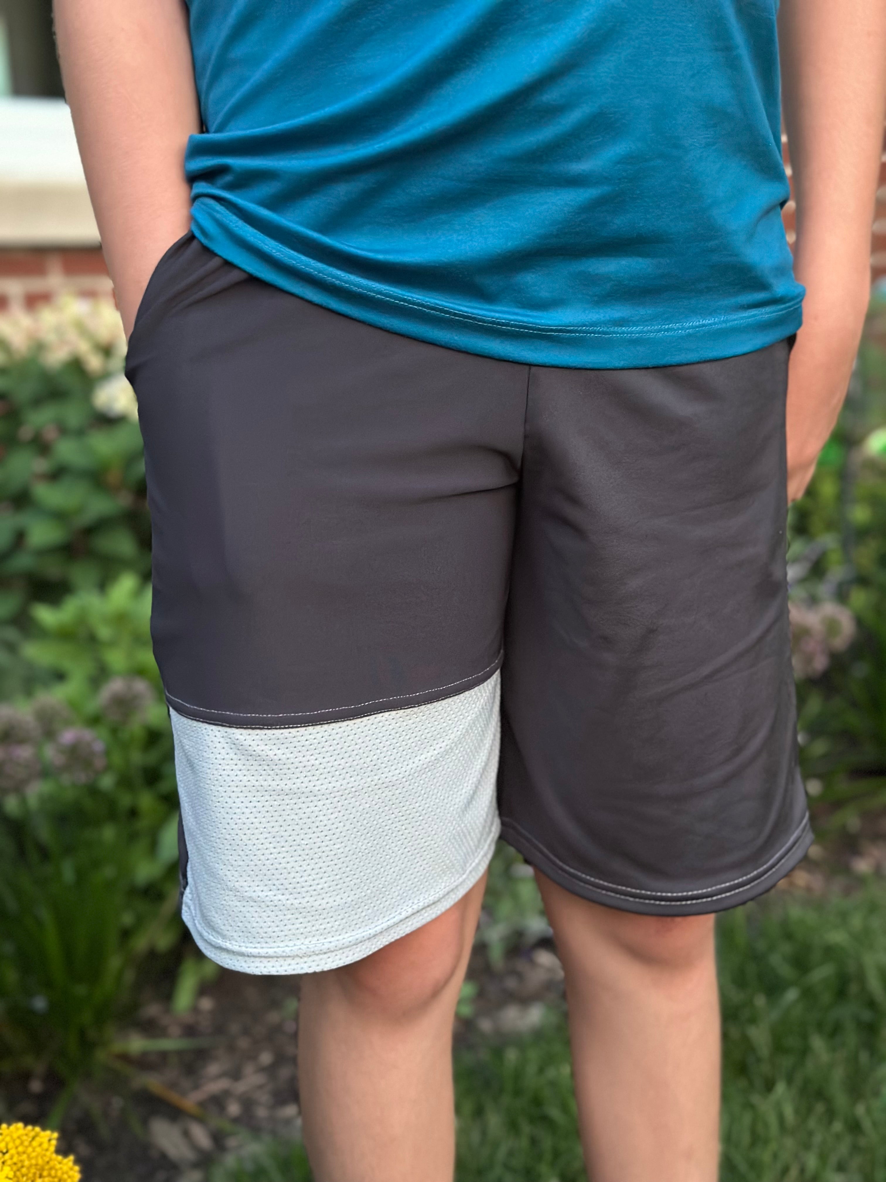 Kids & Teen Caleb Athletic Shorts Sewing Pattern
