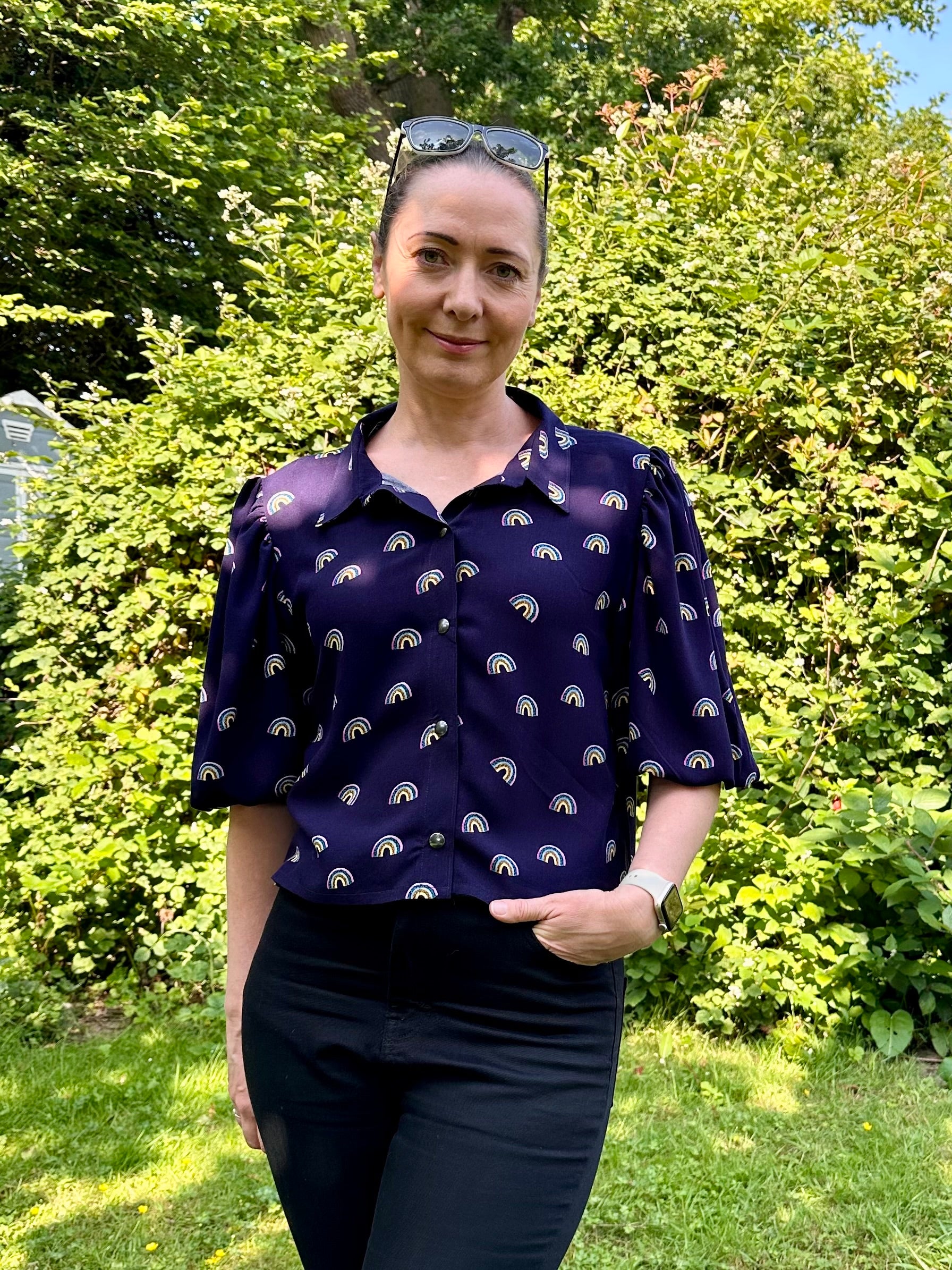 Gisella Oversized Puff-Sleeve Shirt and Dress Pattern