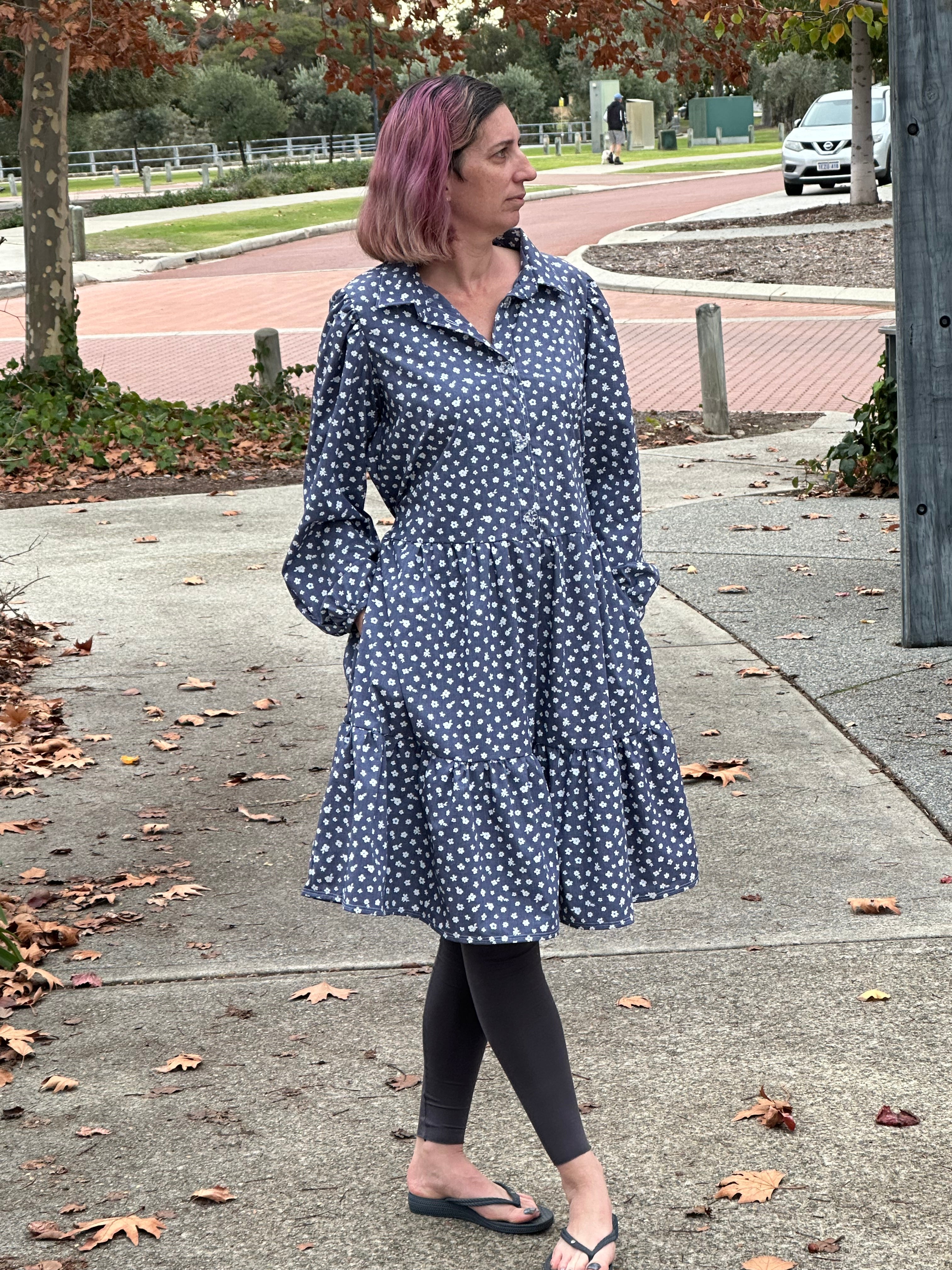 Gisella Oversized Puff-Sleeve Shirt and Dress Pattern