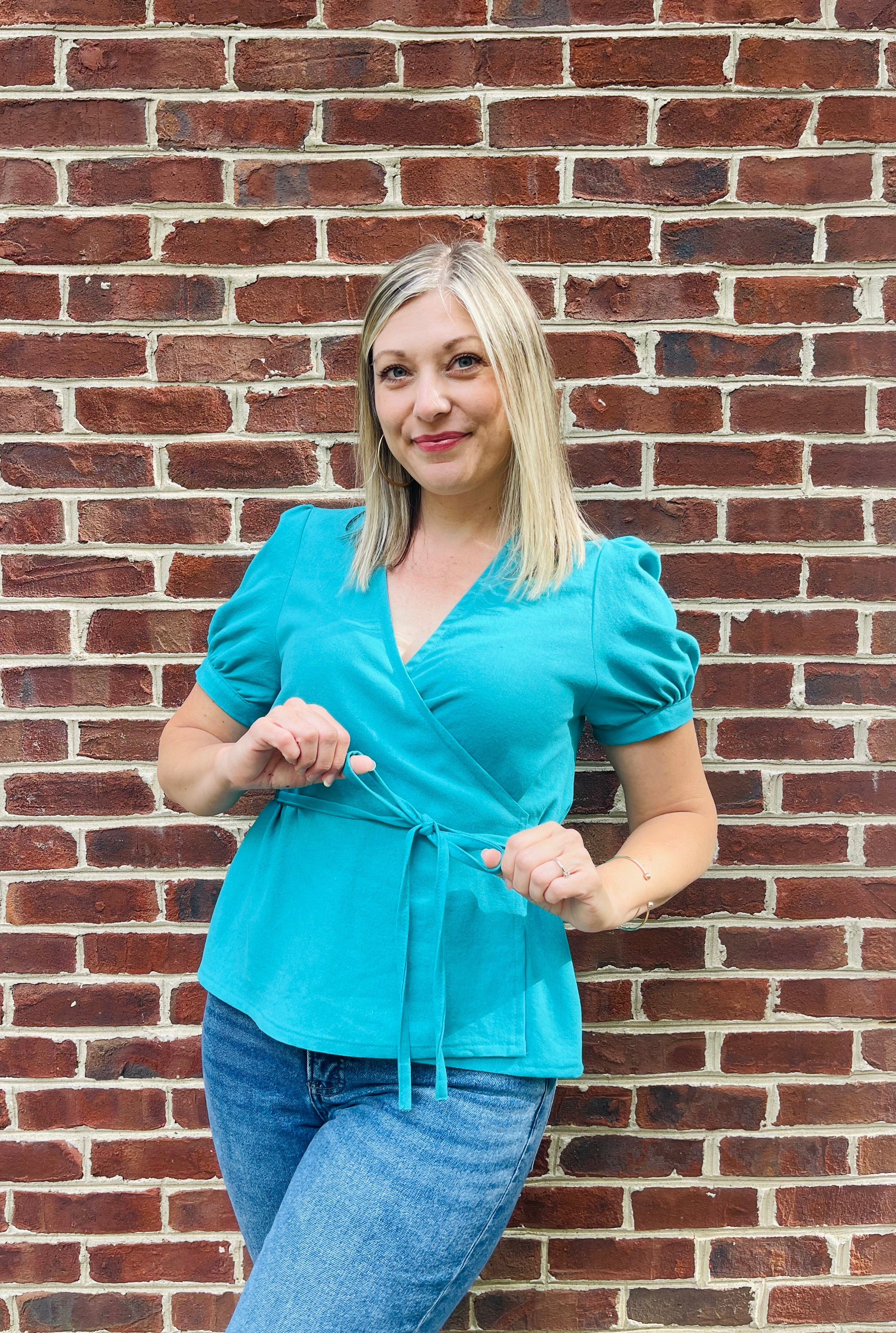 Leonie Woven Wrap Top and Dress Sewing Pattern