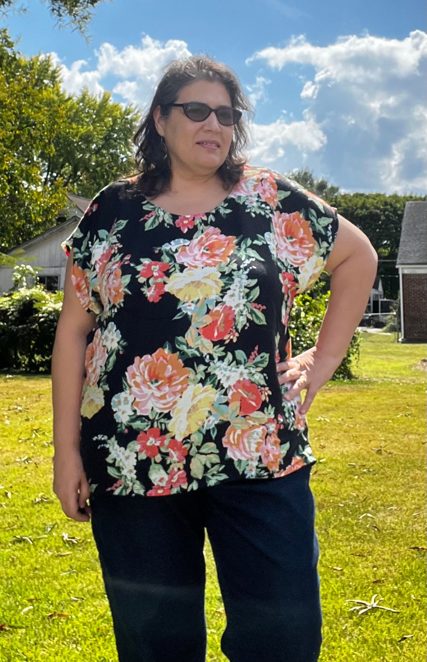 Brandy Balloon Sleeve PDF Sewing Pattern | Beginner-Friendly Woven Dolman Top