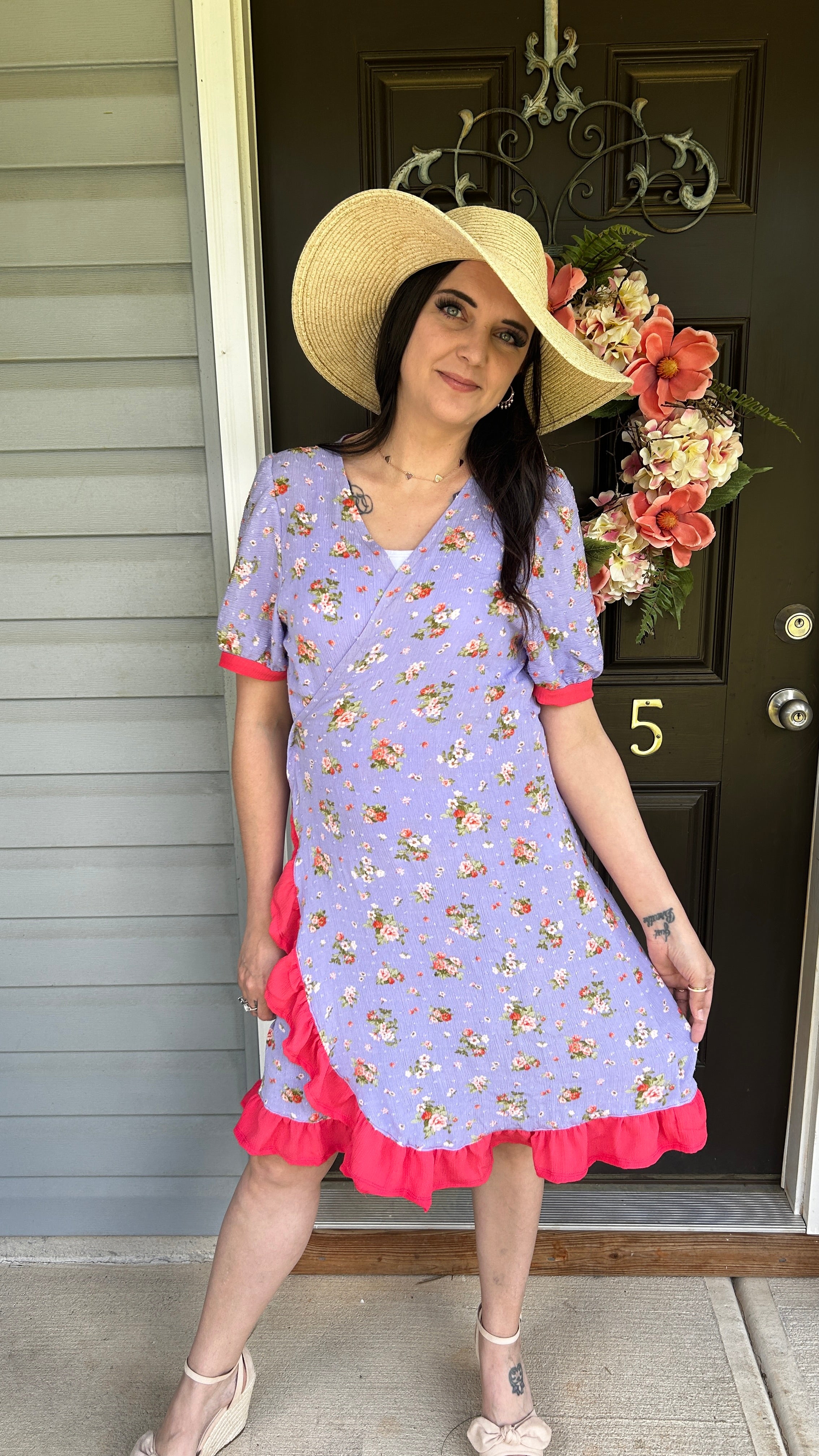 Leonie Woven Wrap Top and Dress Sewing Pattern