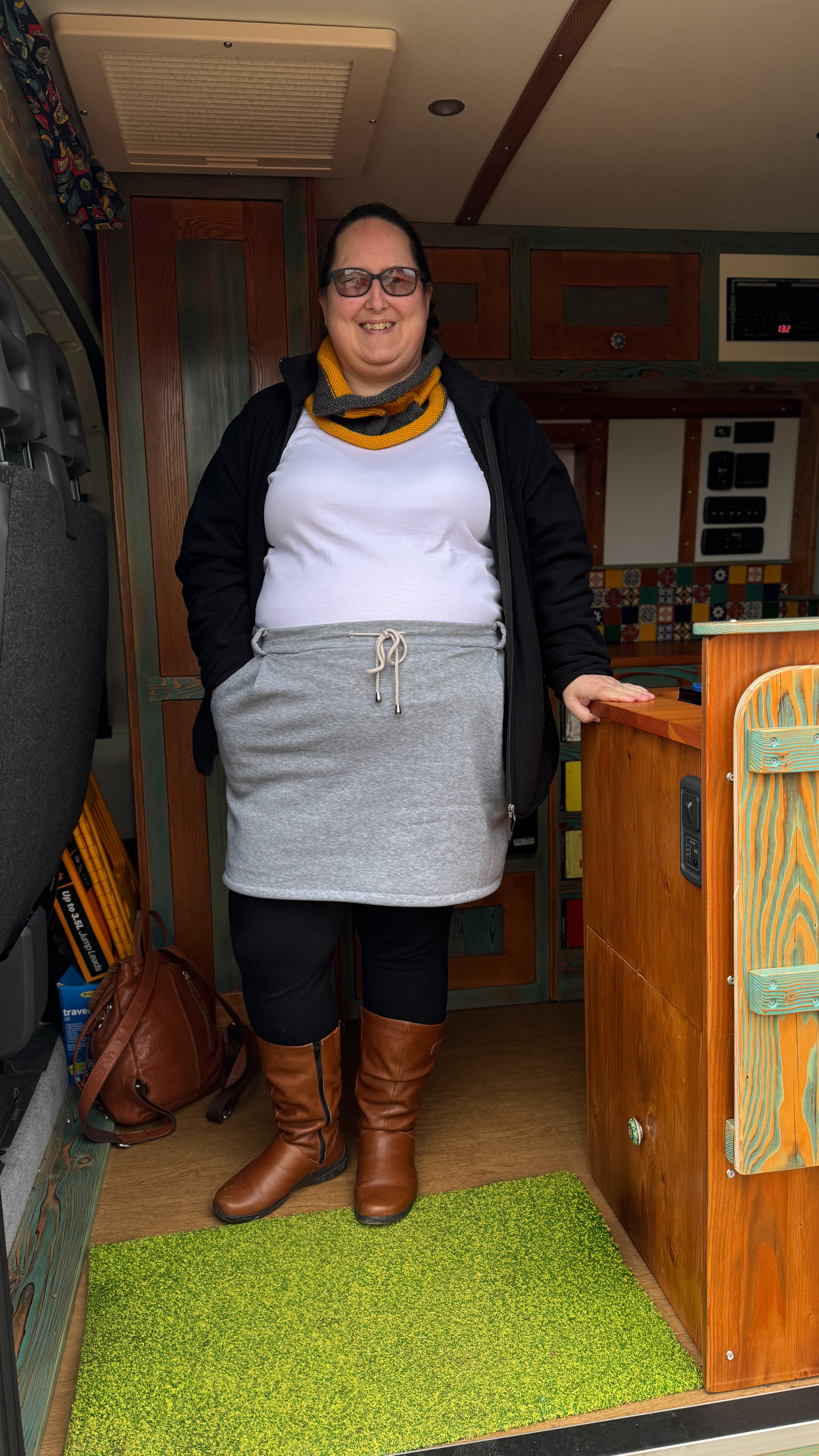 Jasmine Jogger Skirt in Mini Length PDF Sewing Pattern by Ellie and Mac