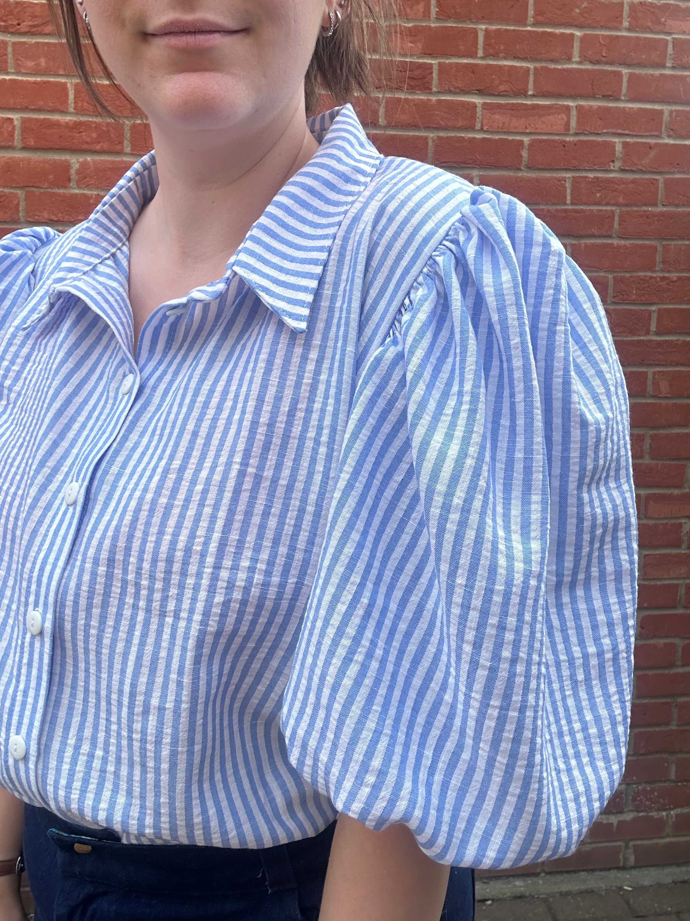Gisella Oversized Puff-Sleeve Shirt and Dress Pattern