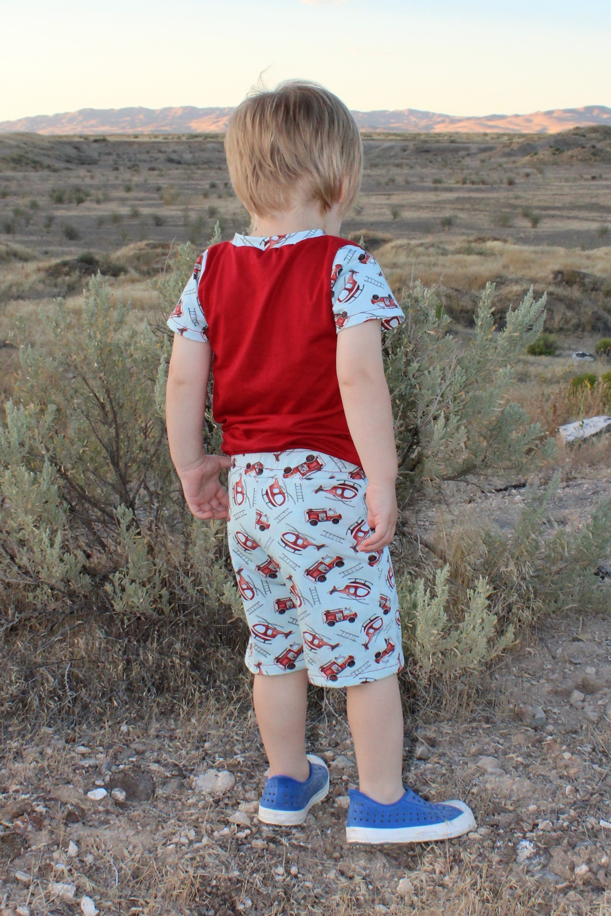 Kids & Teen Caleb Athletic Shorts Sewing Pattern