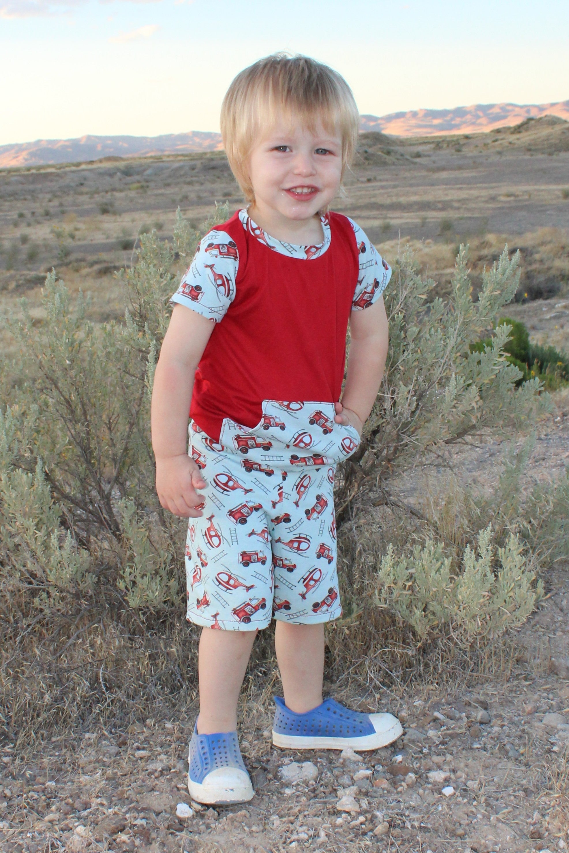 Kids & Teen Caleb Athletic Shorts Sewing Pattern