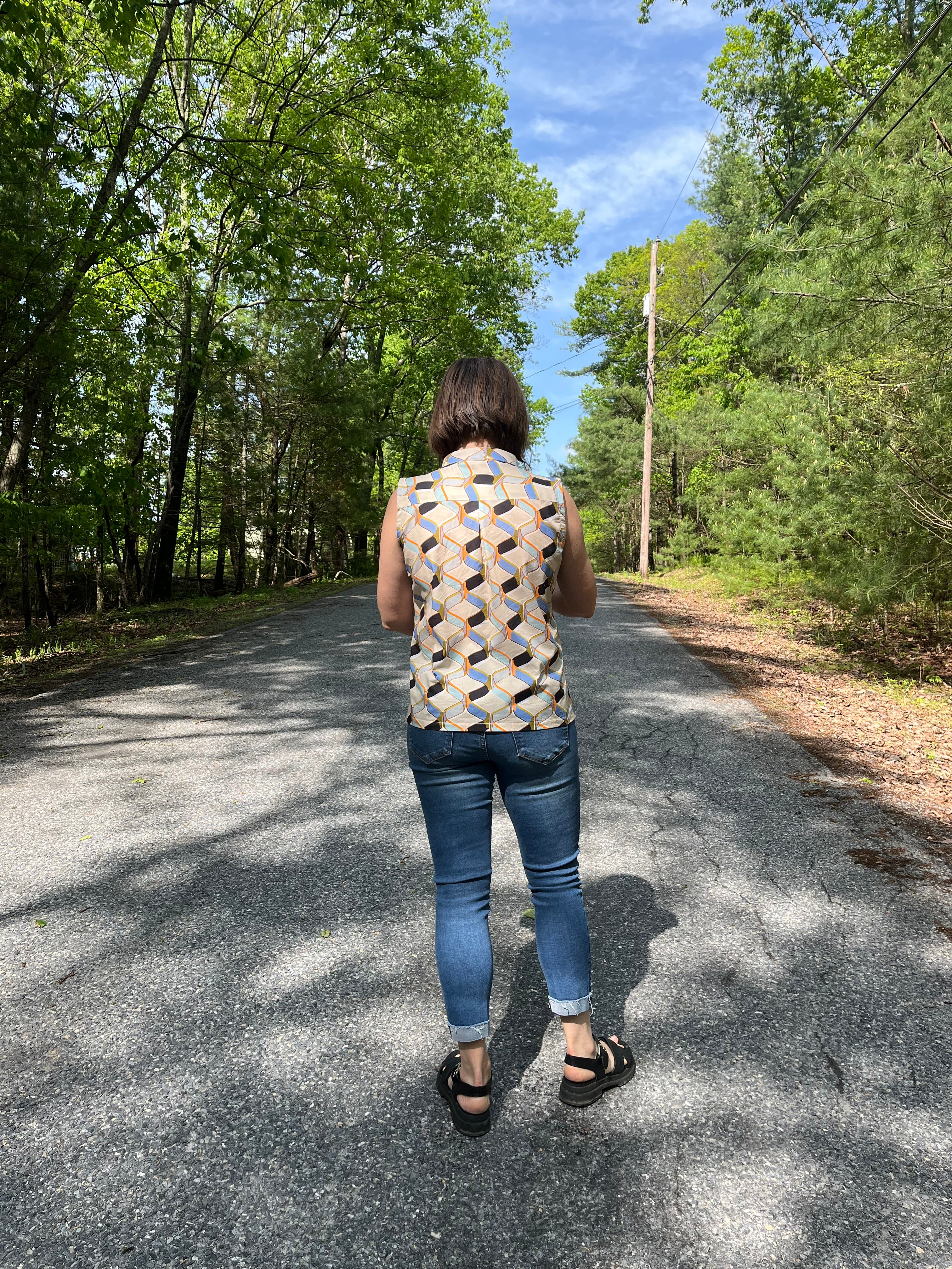 Beverly Button Down Blouse Sewing Pattern