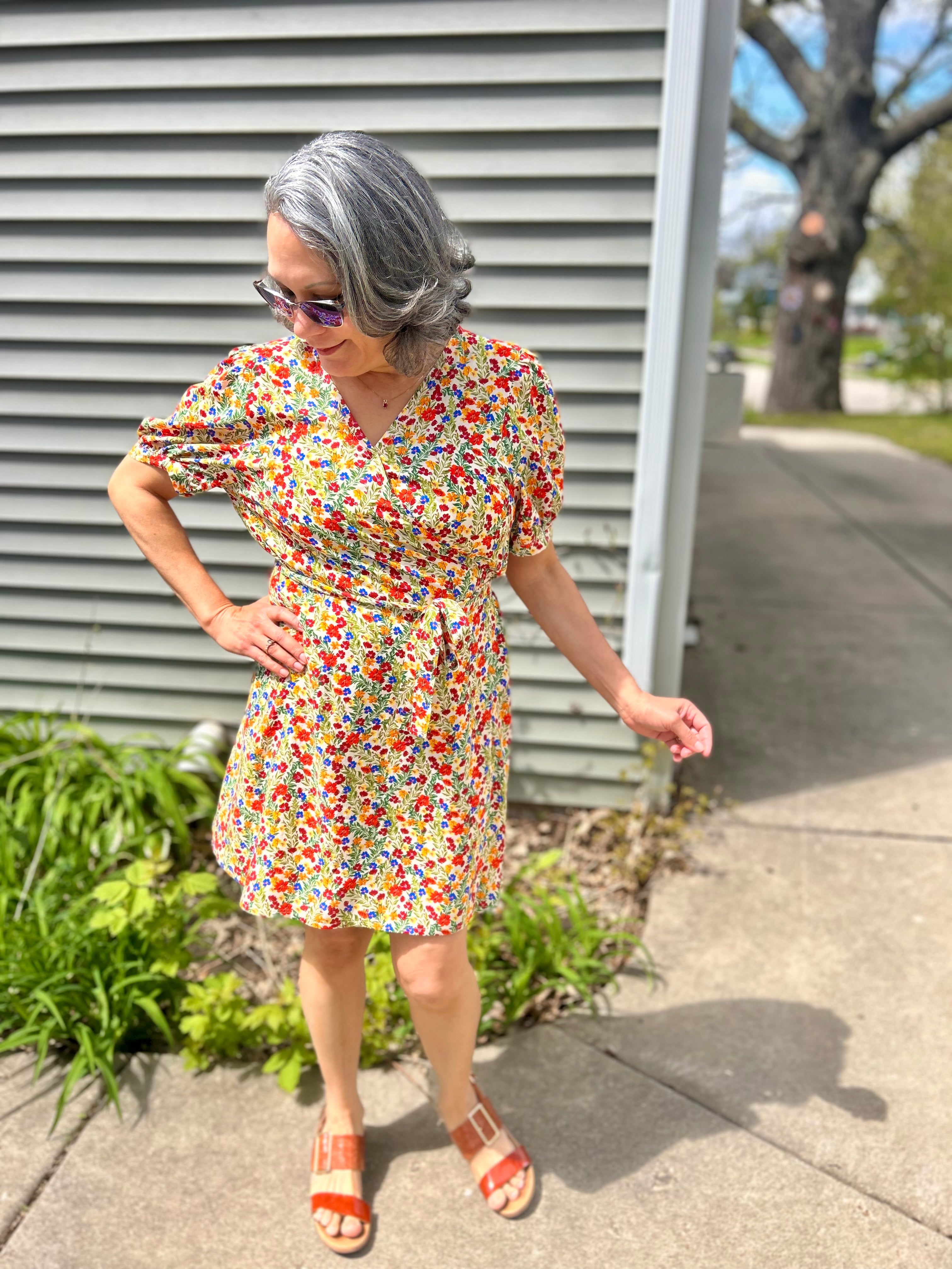 Leonie Woven Wrap Top and Dress Pattern