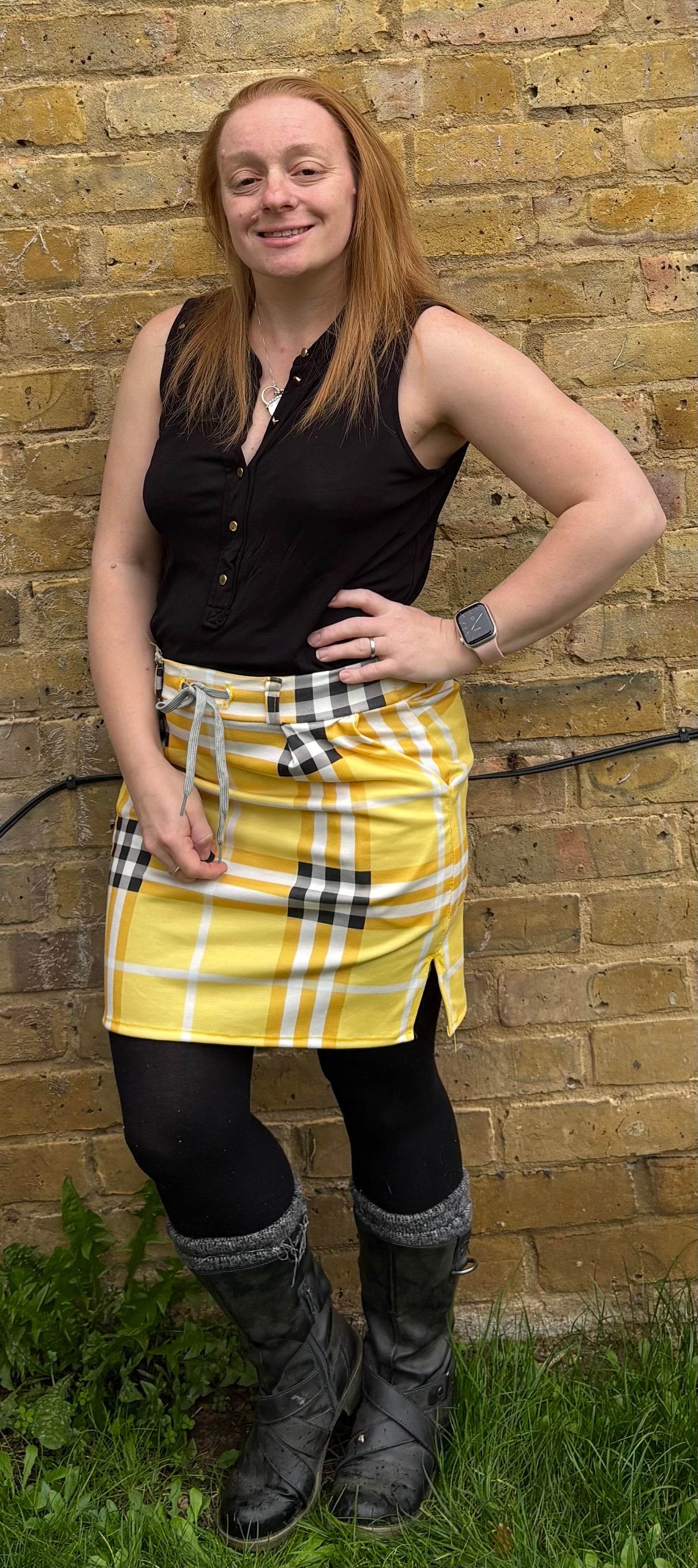 Jasmine Jogger Skirt in Mini Length PDF Sewing Pattern by Ellie and Mac