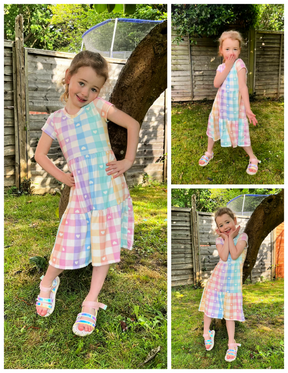 Kids Staycation Tiered Peplum & Dress Pattern