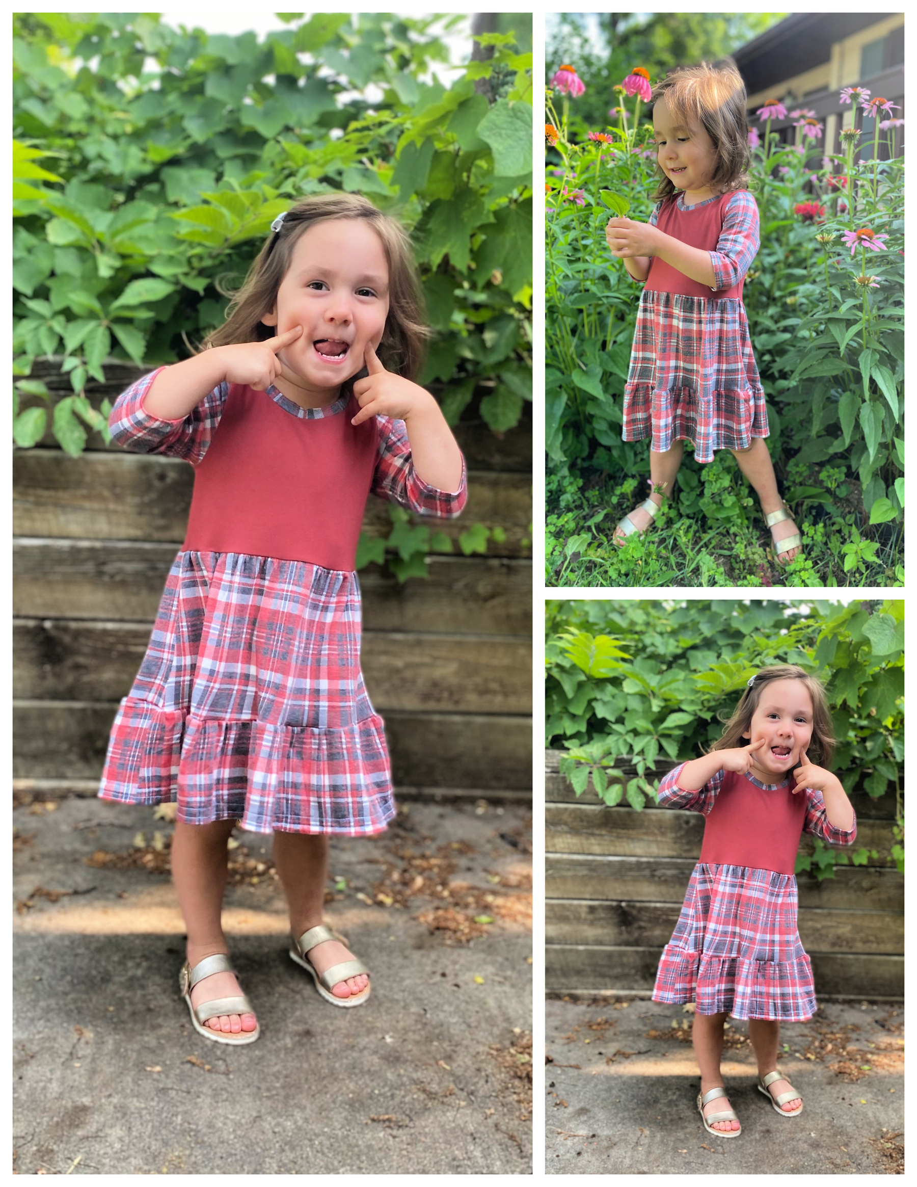 Kids Staycation Tiered Peplum & Dress Pattern