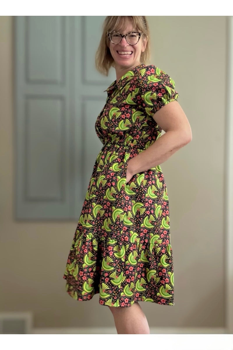 Gisella Oversized Puff-Sleeve Shirt and Dress Pattern