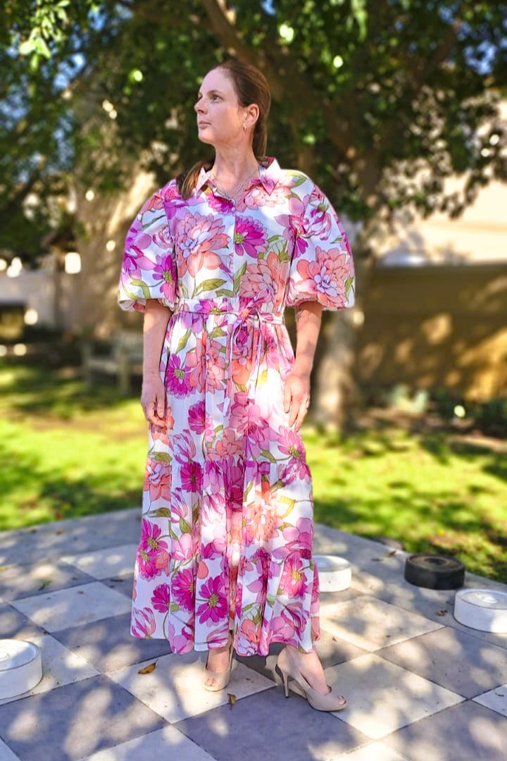 Gisella Oversized Puff-Sleeve Shirt and Dress Pattern
