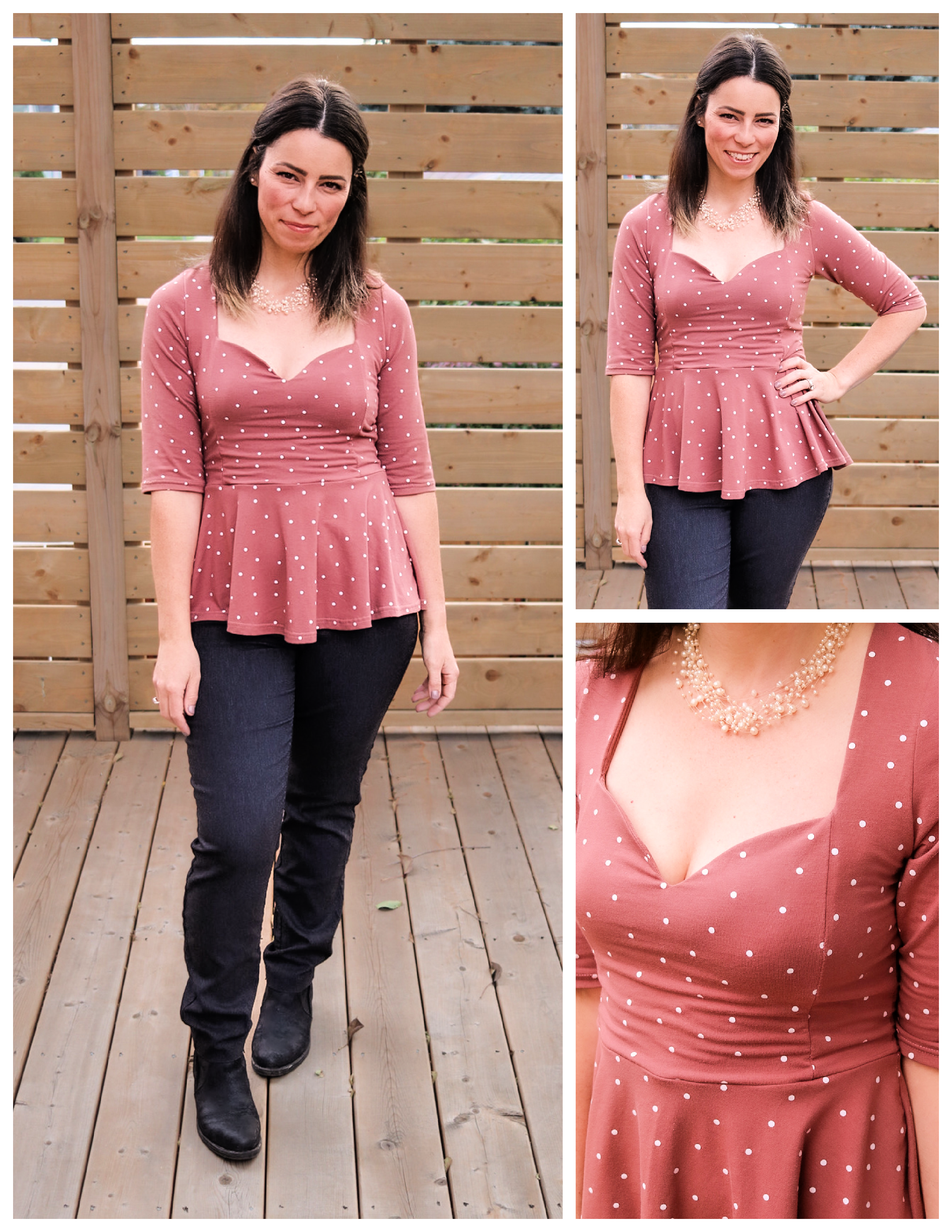 Nyeca Sweetheart Shirt, Peplum and Dress Sewing Pattern