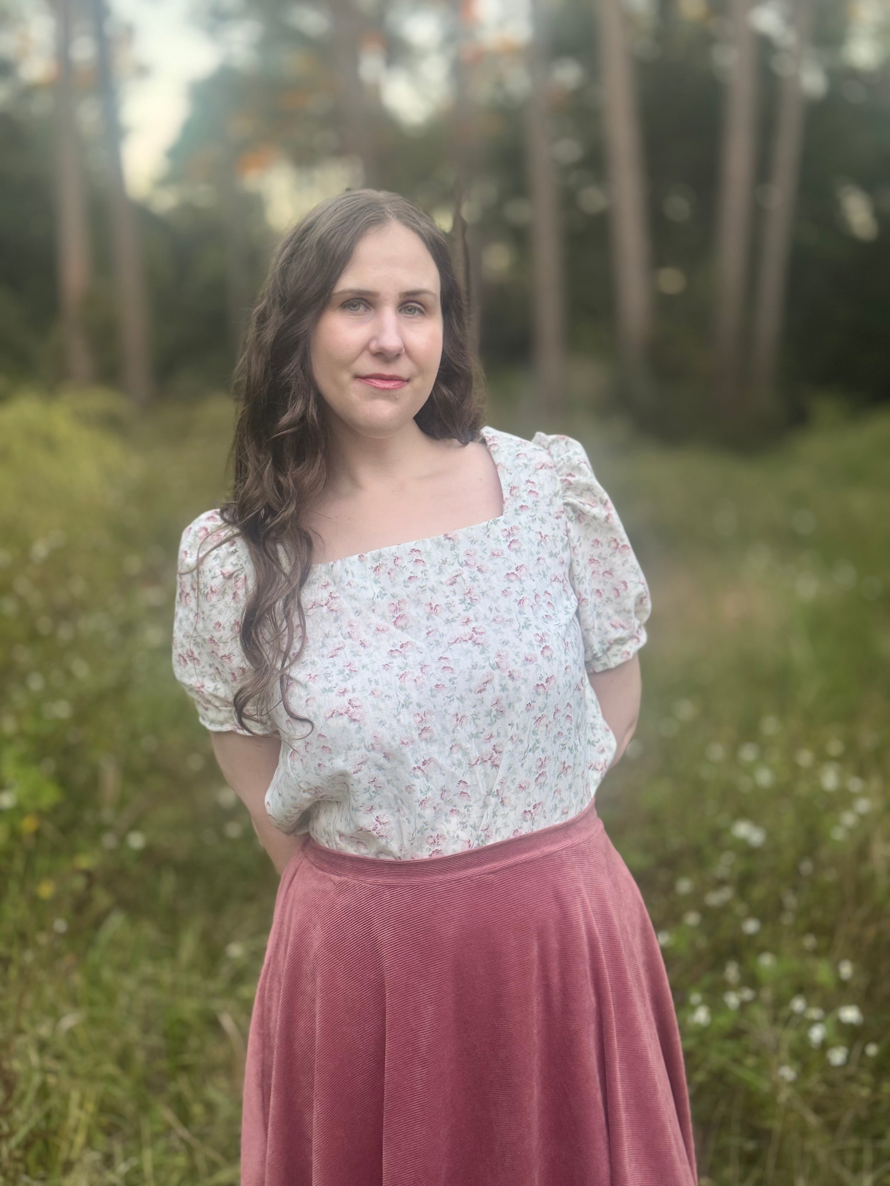 Step by step sewing instructions for Zara Square Neck Blouse