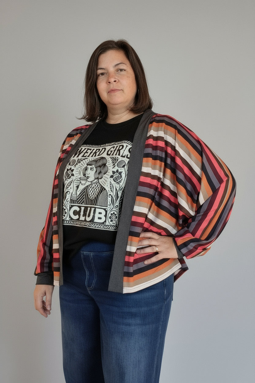 handmade cardigan outfit for brunch or errands