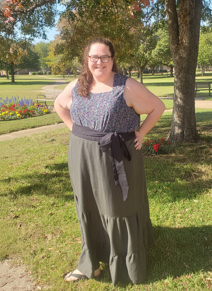 Zara blouse styled with skirt for refined outfit