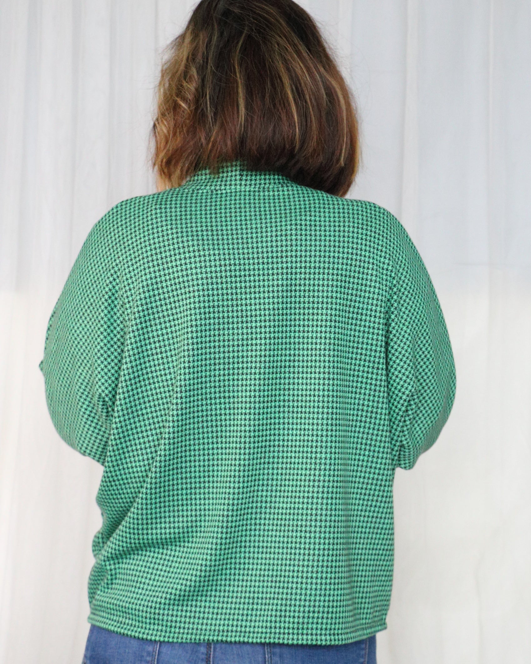 Oversized batwing sleeve cardigan with soft knit drape