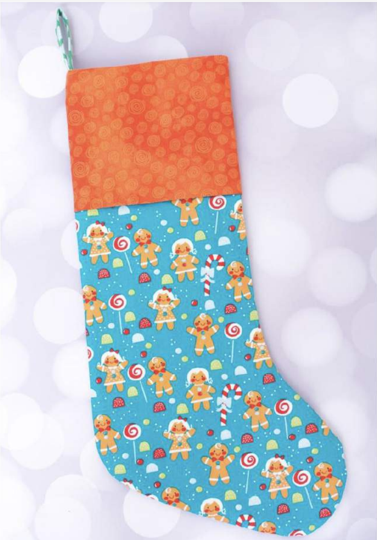Free Holiday Stocking PDF Sewing Pattern by Ellie and Mac Sewing patterns