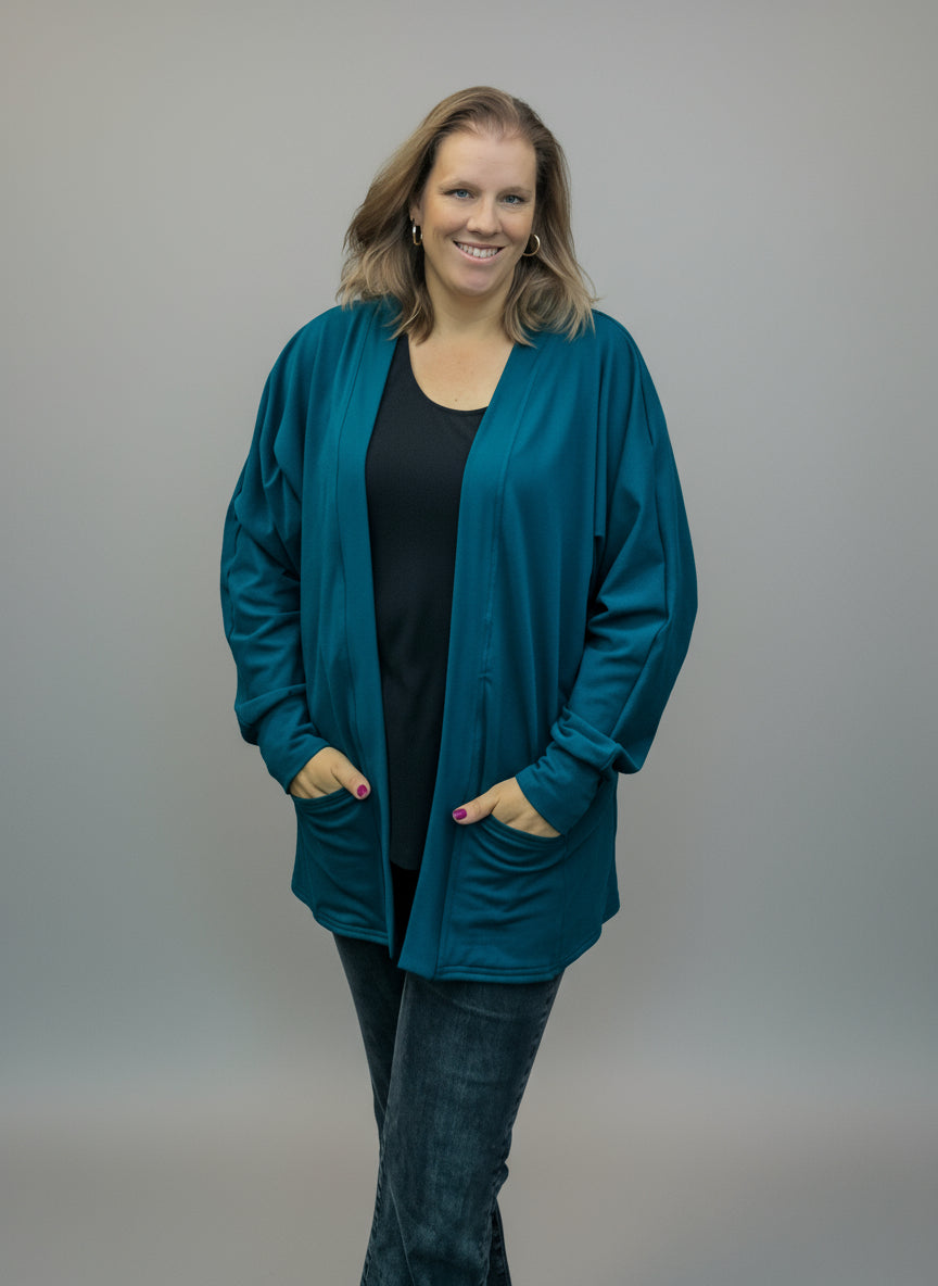 stylish cardigan outfit for modern handmade wardrobe
