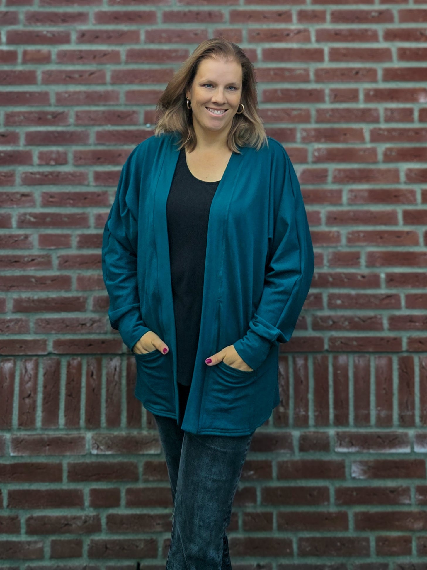 stylish cardigan outfit for modern handmade wardrobe