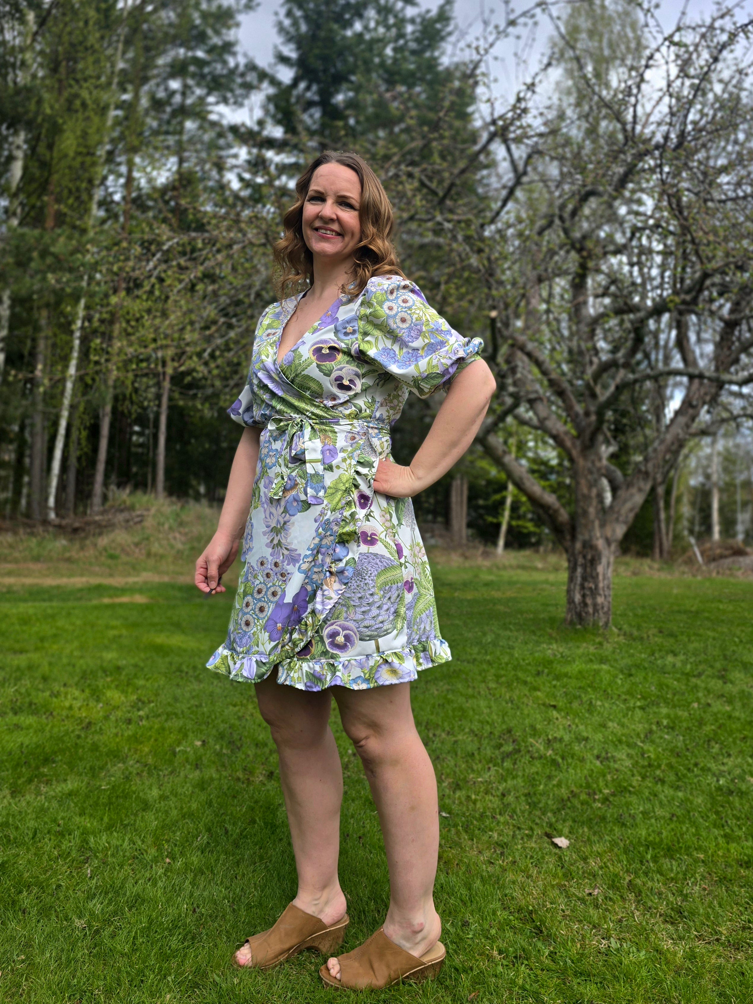 Leonie Woven Wrap Top and Dress Pattern