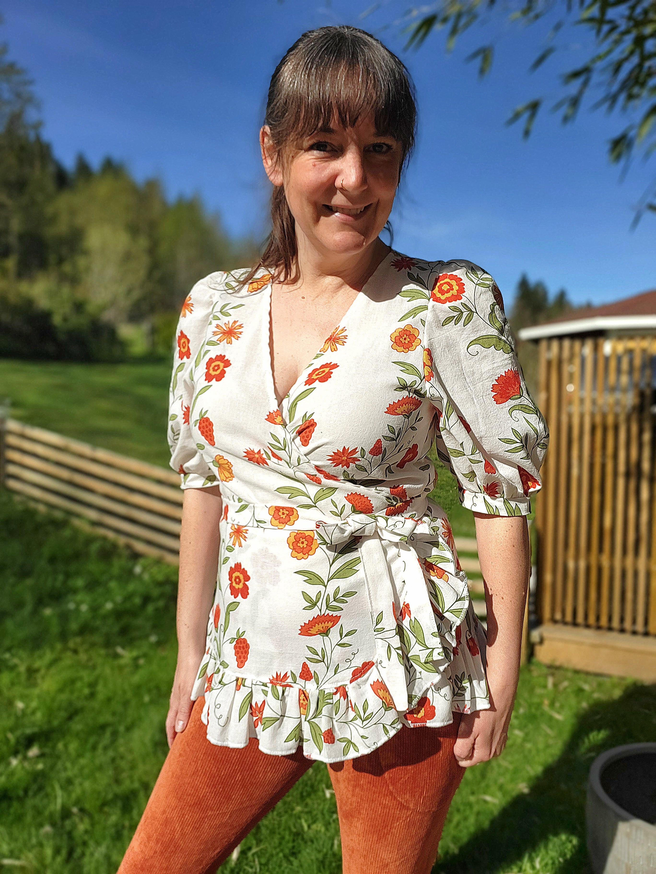 Leonie Woven Wrap Top and Dress Pattern