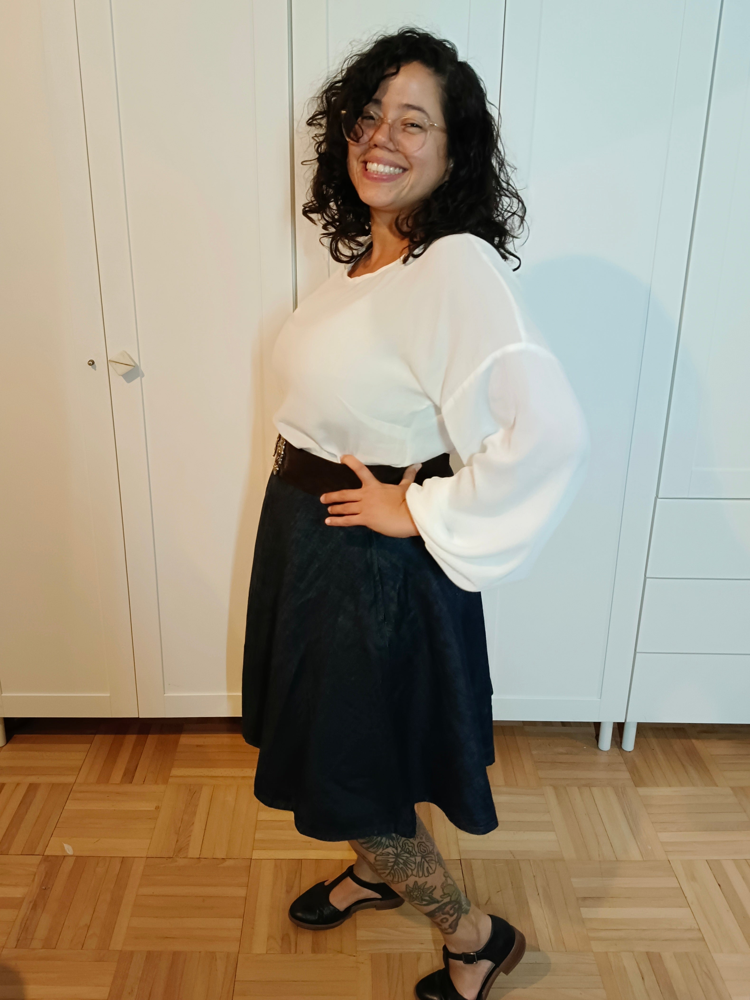 Brandy Balloon Sleeve PDF Sewing Pattern | Beginner-Friendly Woven Dolman Top