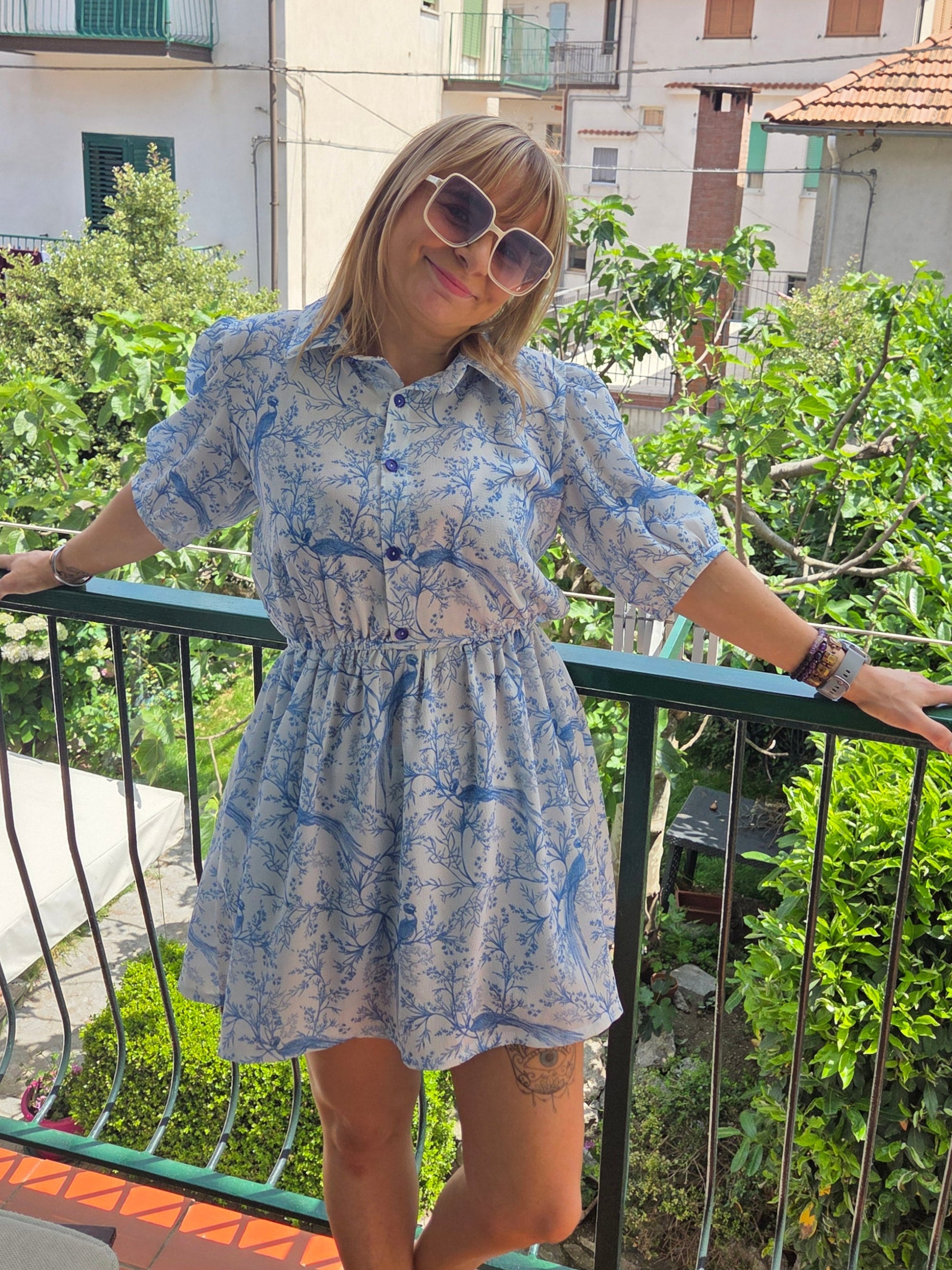 Gisella Oversized Puff-Sleeve Shirt and Dress Pattern