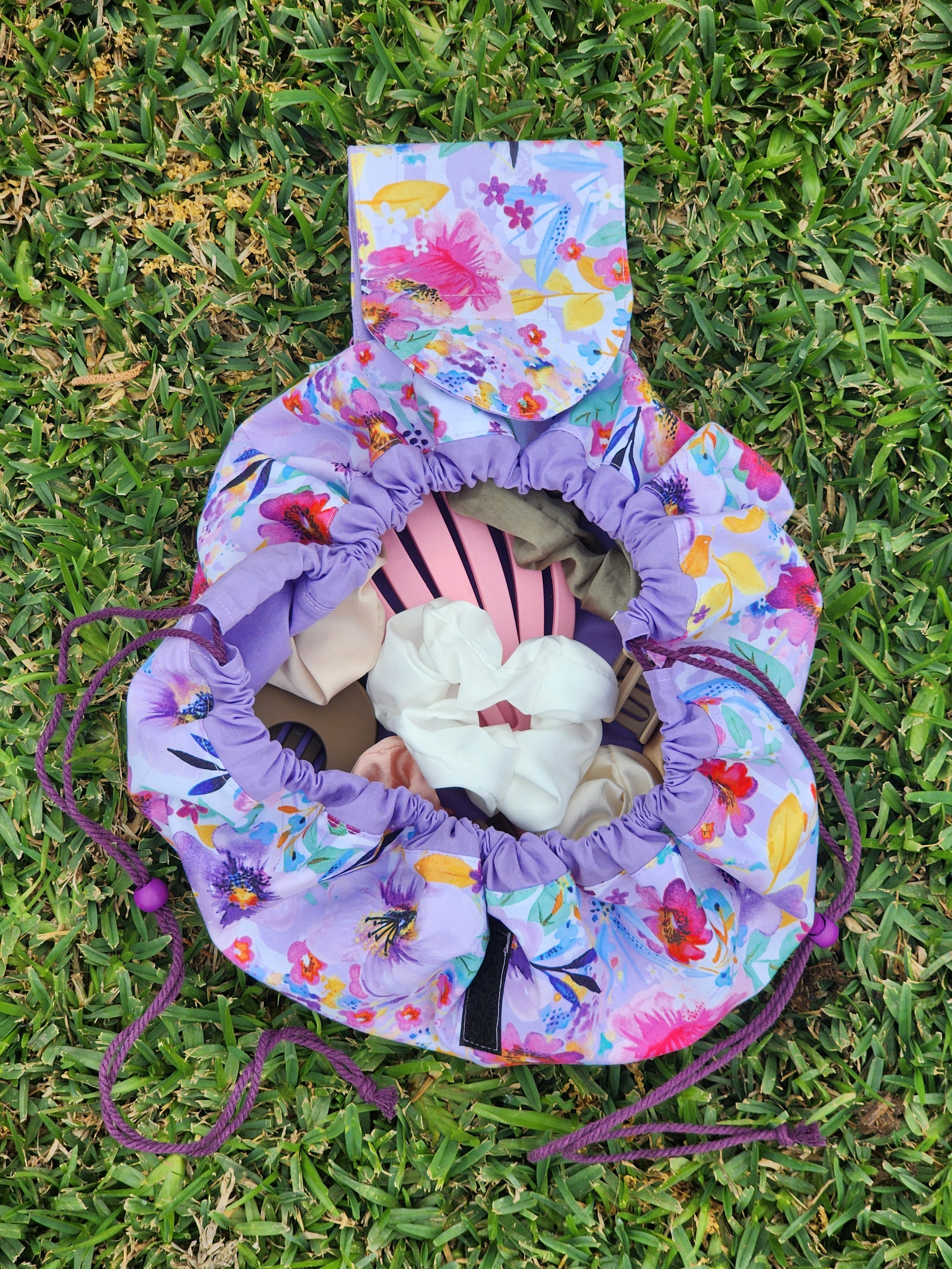 Cinch bag. DIY craft sew. PDF pattern. Projector File. Video Tutorial.