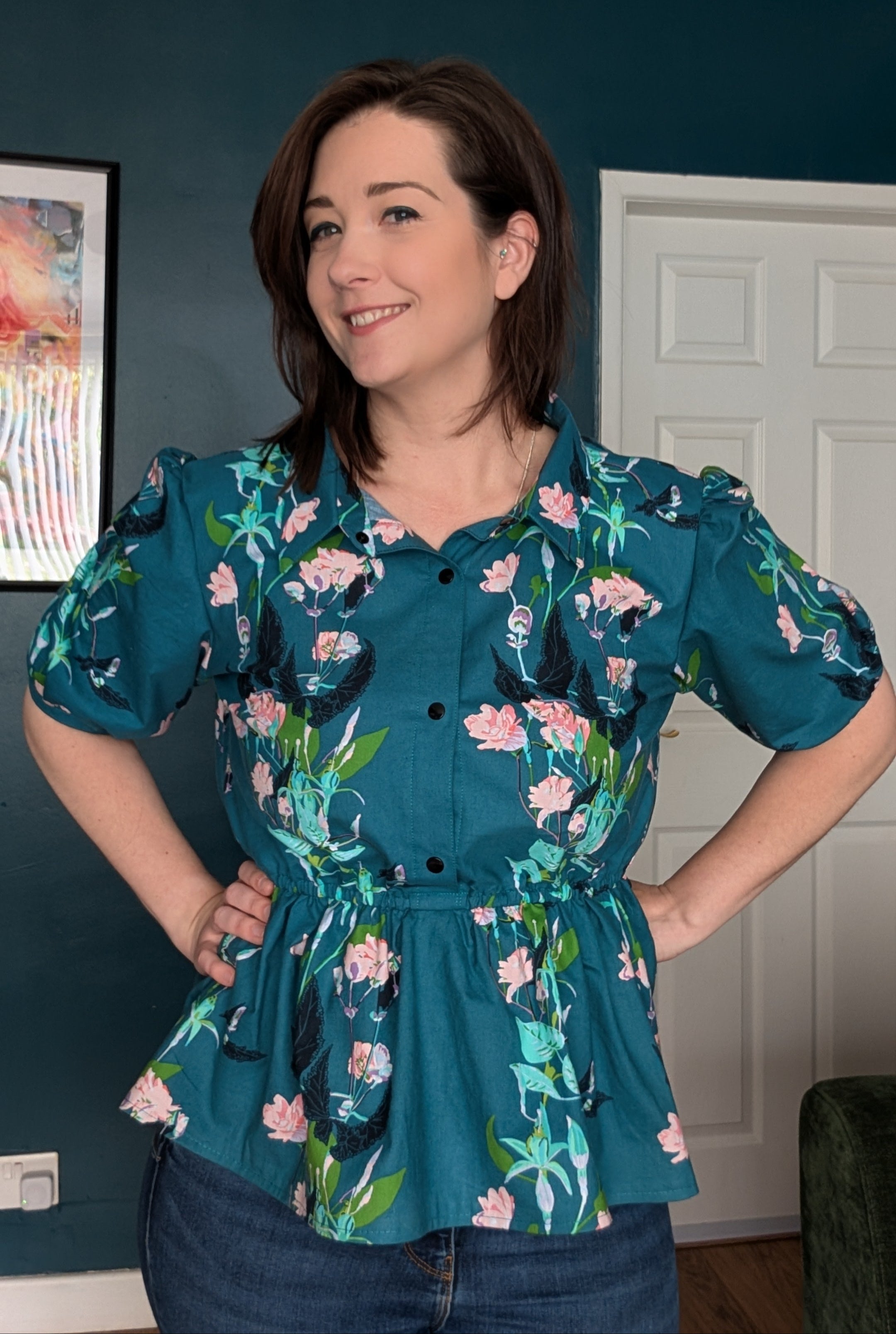 Gisella Oversized Puff-Sleeve Shirt and Dress Pattern