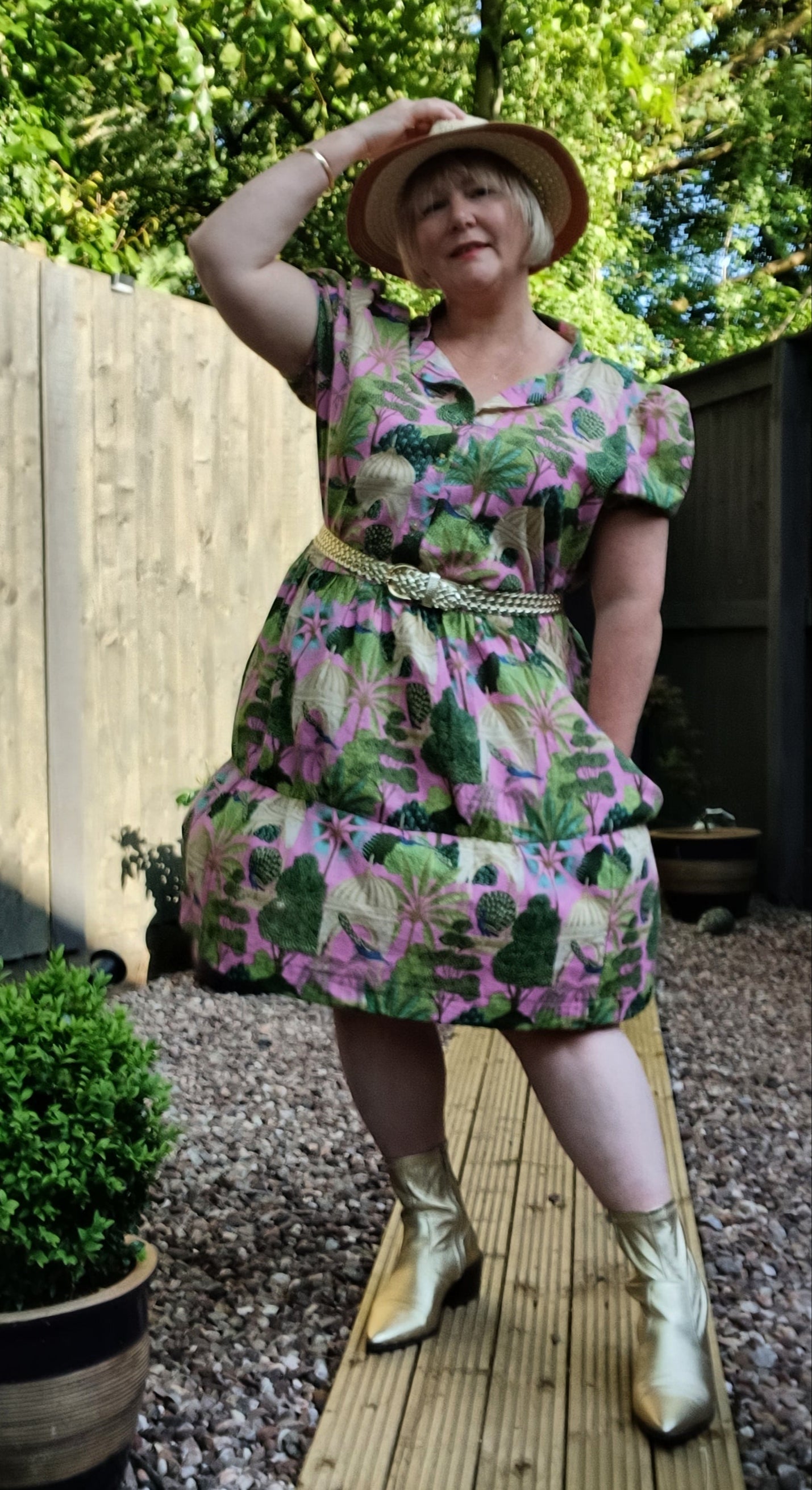 Gisella Oversized Puff-Sleeve Shirt and Dress Pattern