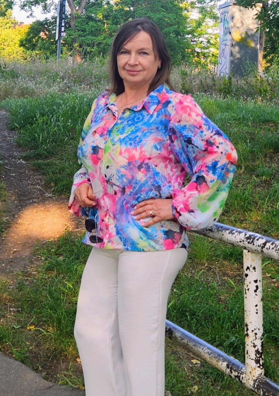 Gisella Oversized Puff-Sleeve Shirt and Dress Pattern