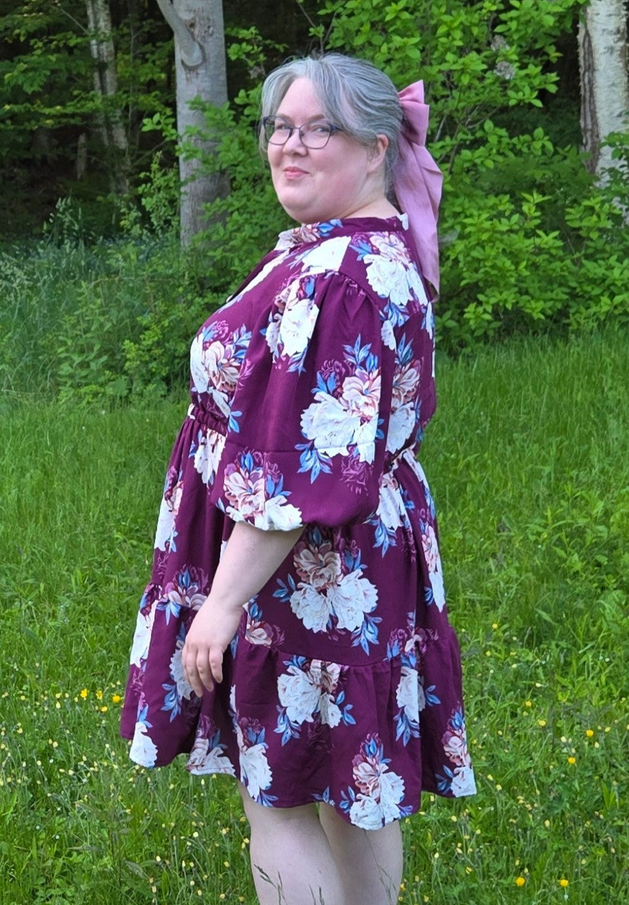 Gisella Oversized Puff-Sleeve Shirt and Dress Pattern