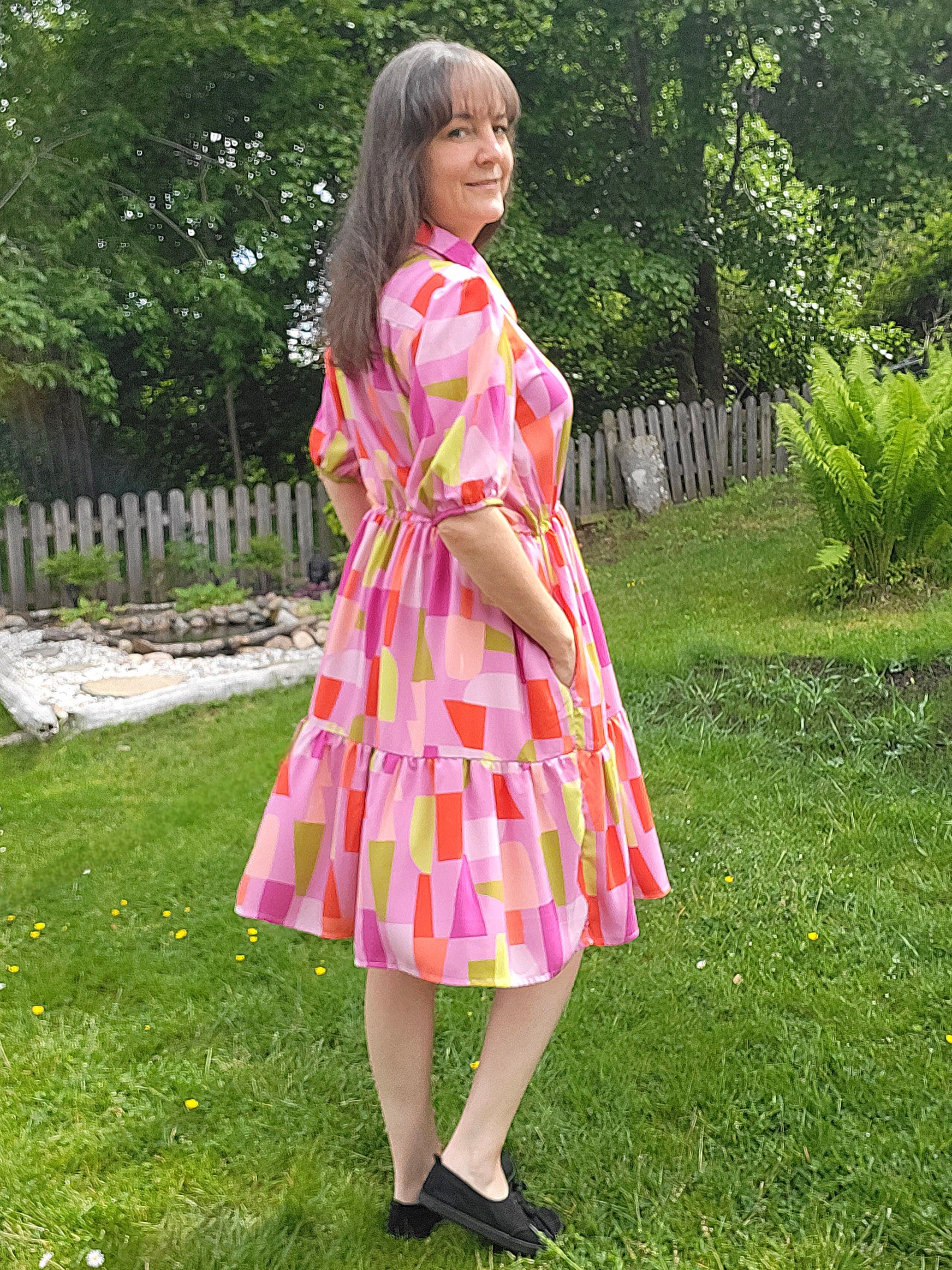 Gisella Oversized Puff-Sleeve Shirt and Dress Pattern