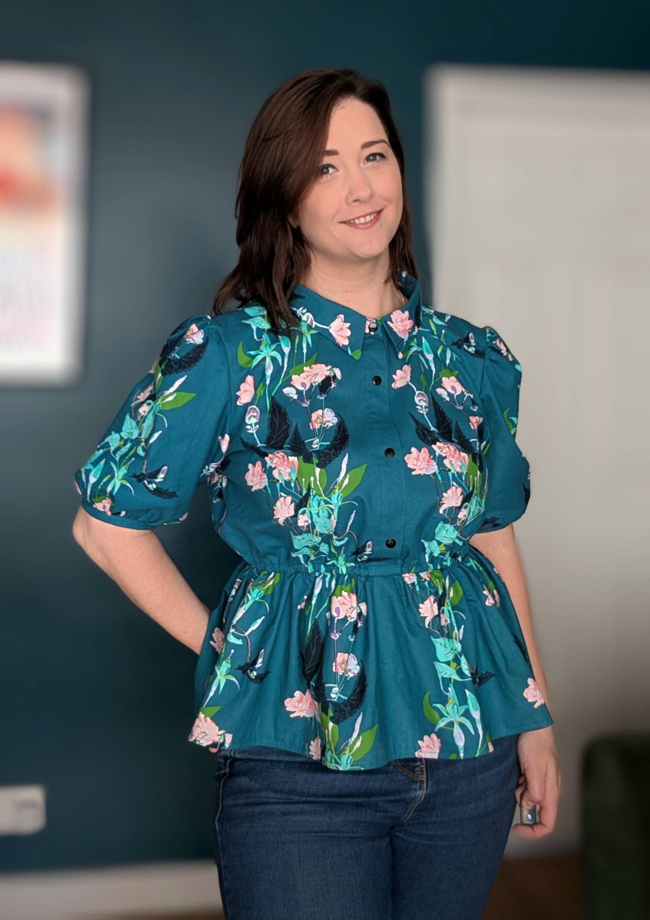 Gisella Oversized Puff-Sleeve Shirt and Dress Pattern