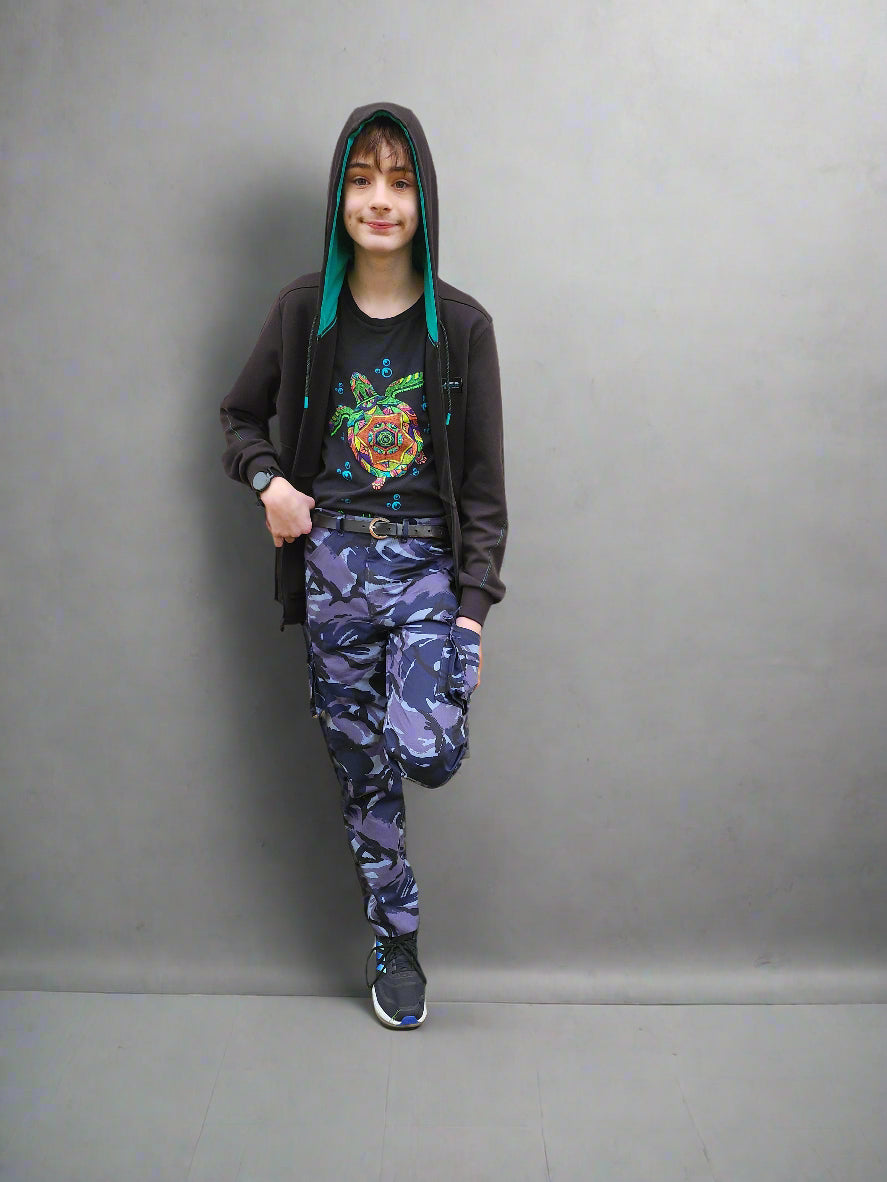 teen Cargo Pants PDF Sewing Pattern for beginners - Woven Pants Sewing Pattern - Dress Pants Sewing Pattern