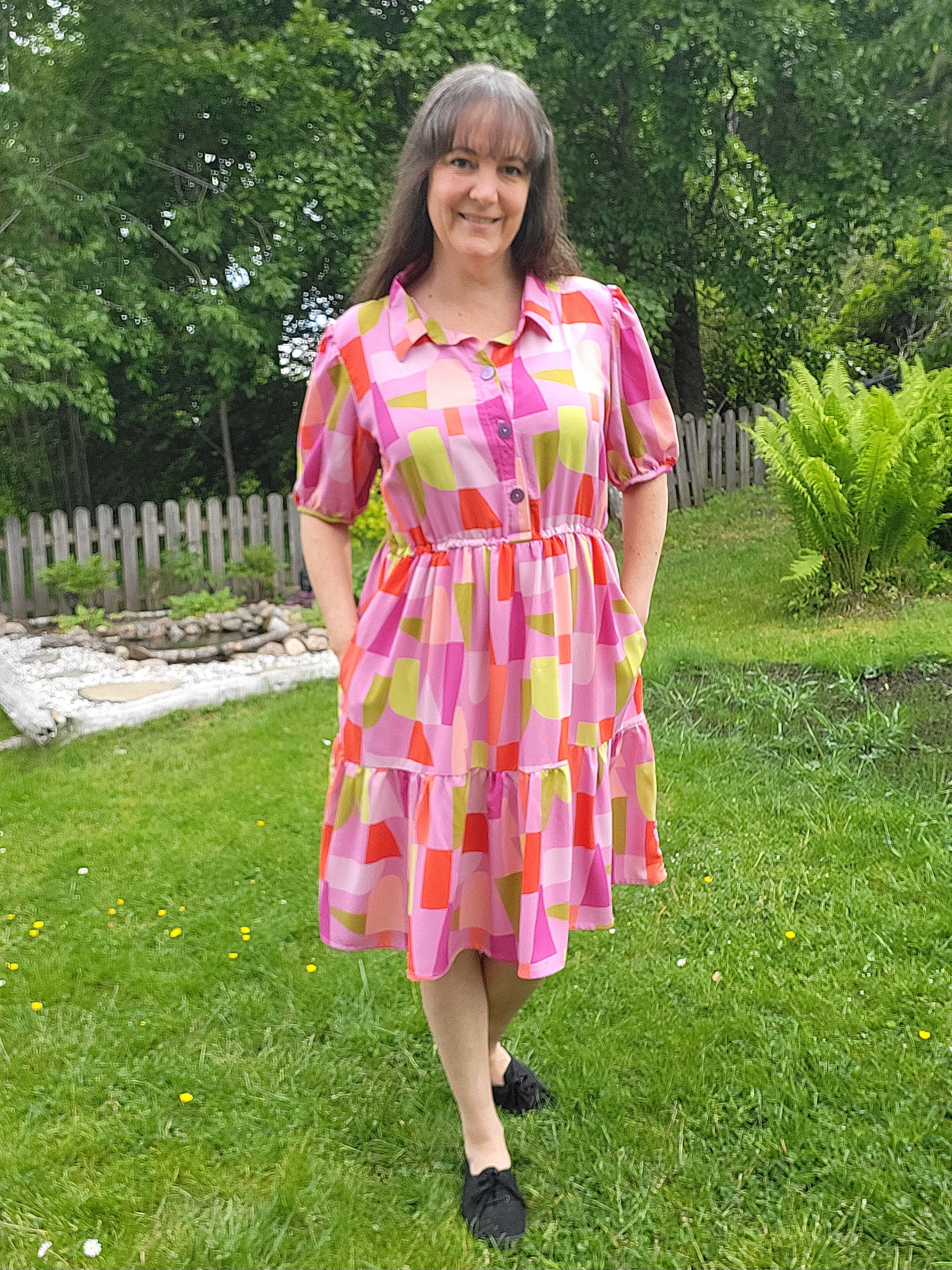 Gisella Oversized Puff-Sleeve Shirt and Dress Pattern