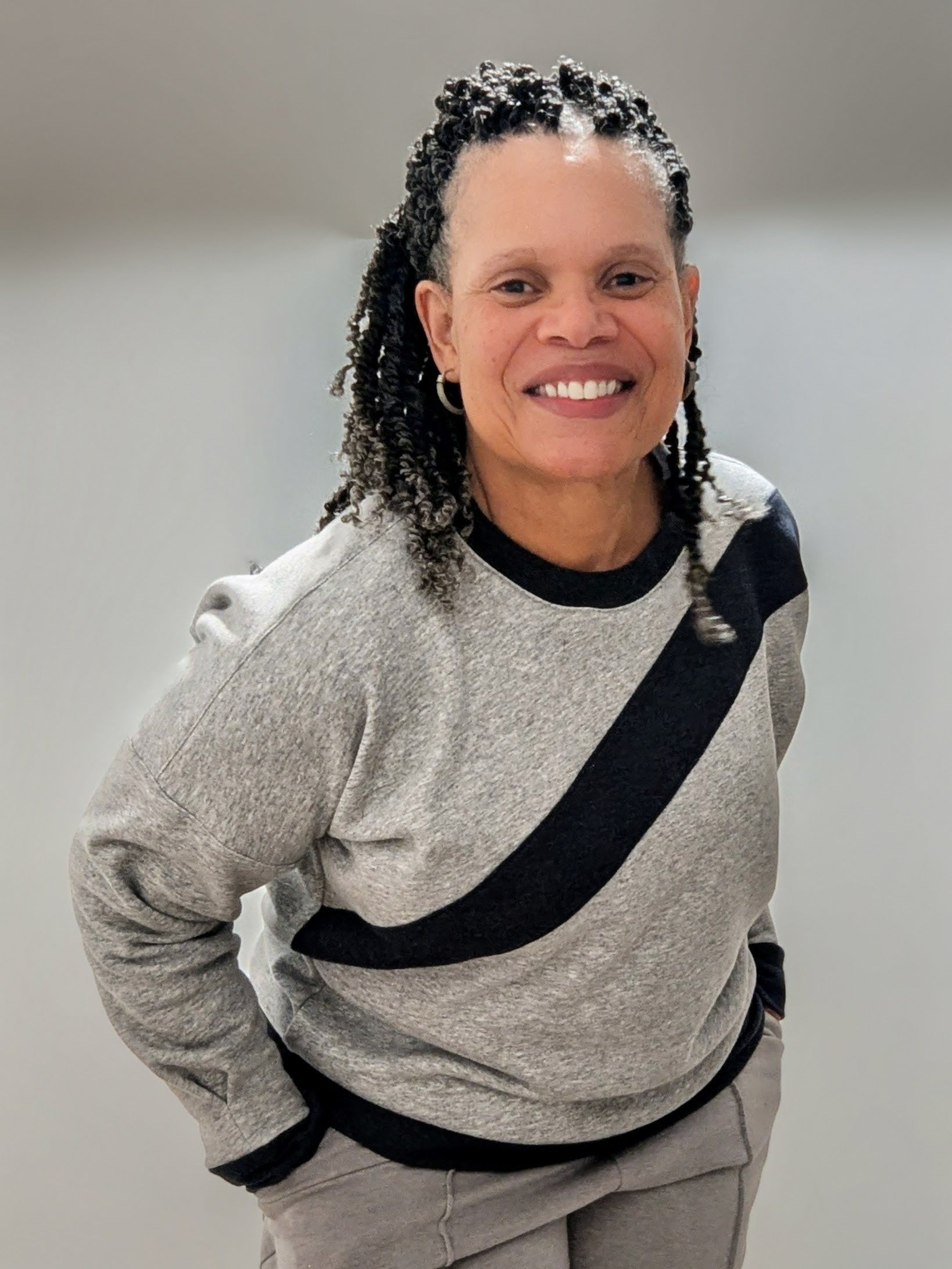 Sage Diagonal Color-Block Sweatshirt Sewing Pattern