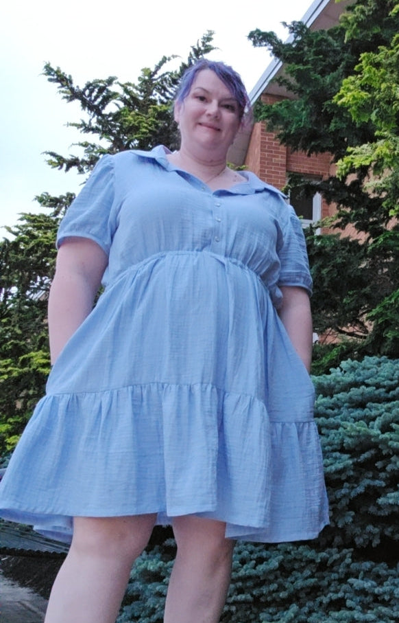 Gisella Oversized Puff-Sleeve Shirt and Dress Pattern