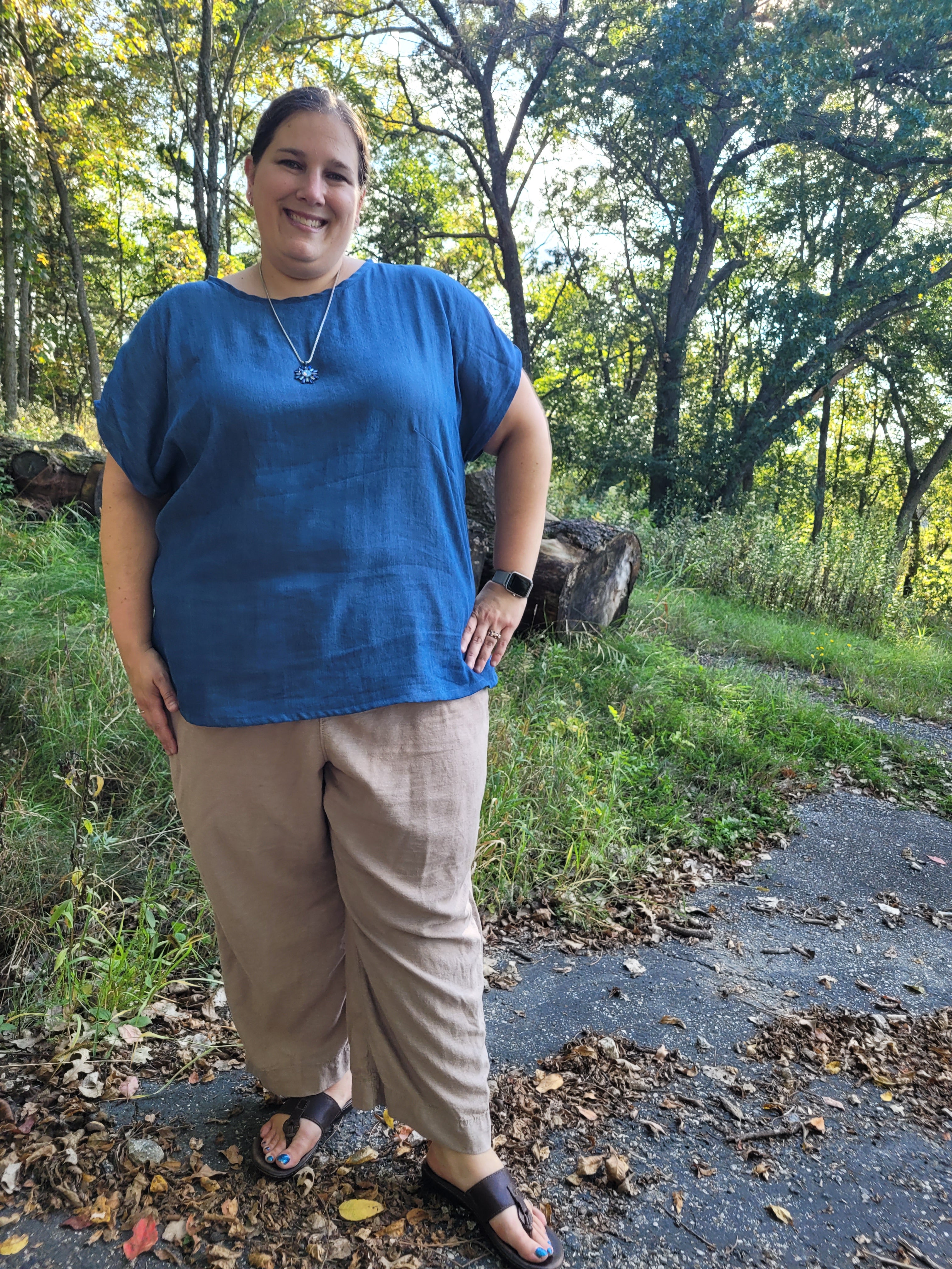 Brandy Balloon Sleeve PDF Sewing Pattern | Beginner-Friendly Woven Dolman Top