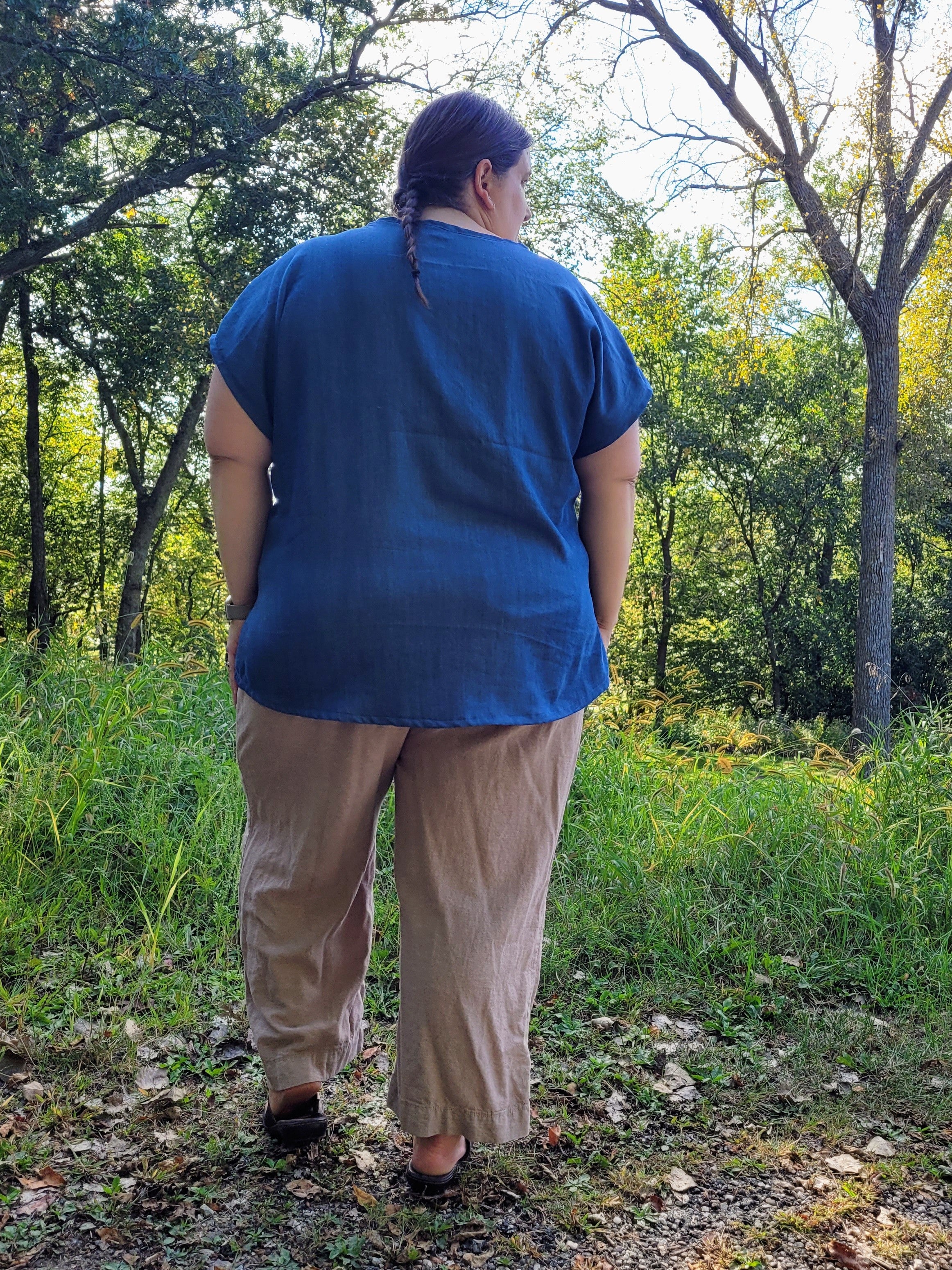 Brandy Balloon Sleeve PDF Sewing Pattern | Beginner-Friendly Woven Dolman Top