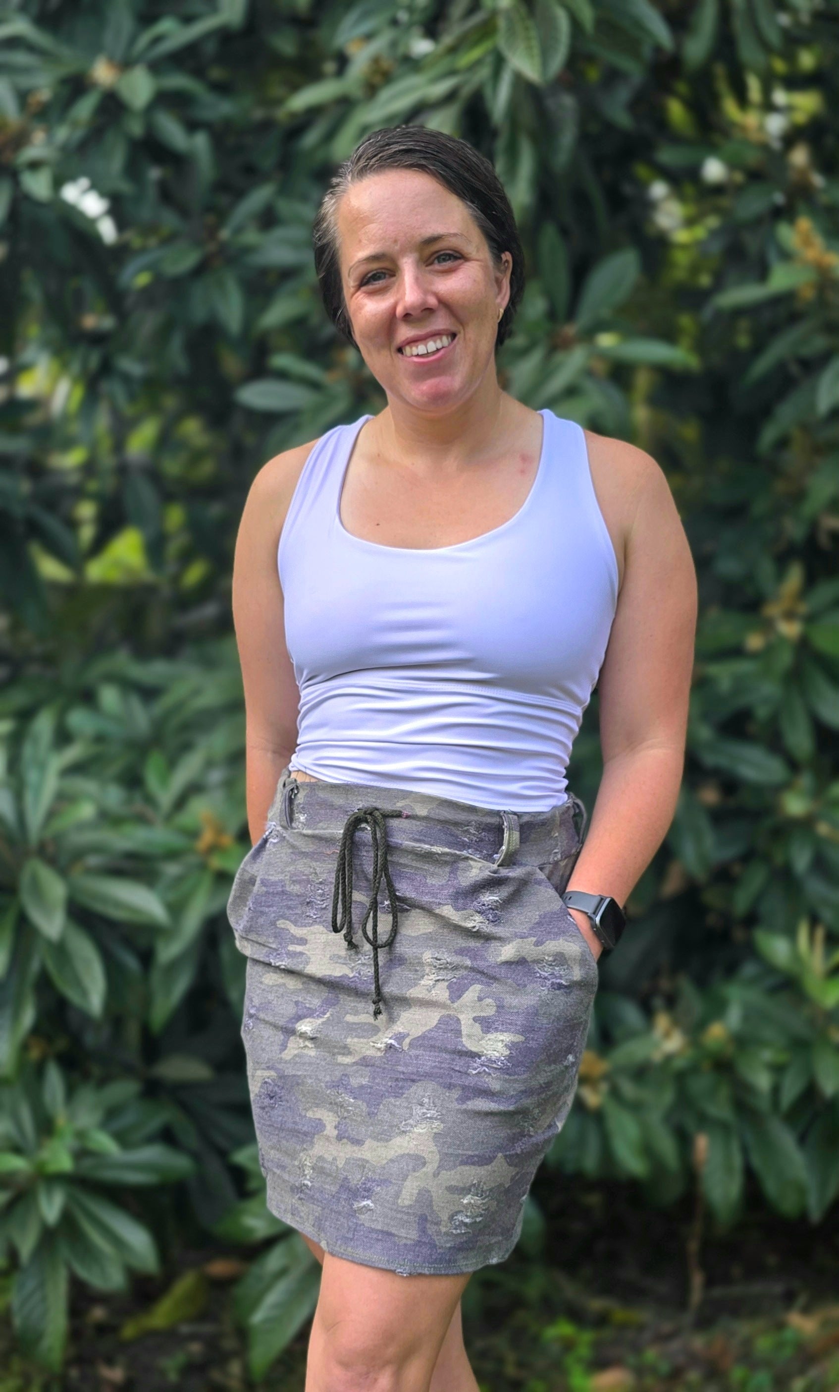 Jasmine Jogger Skirt in Mini Length PDF Sewing Pattern by Ellie and Mac