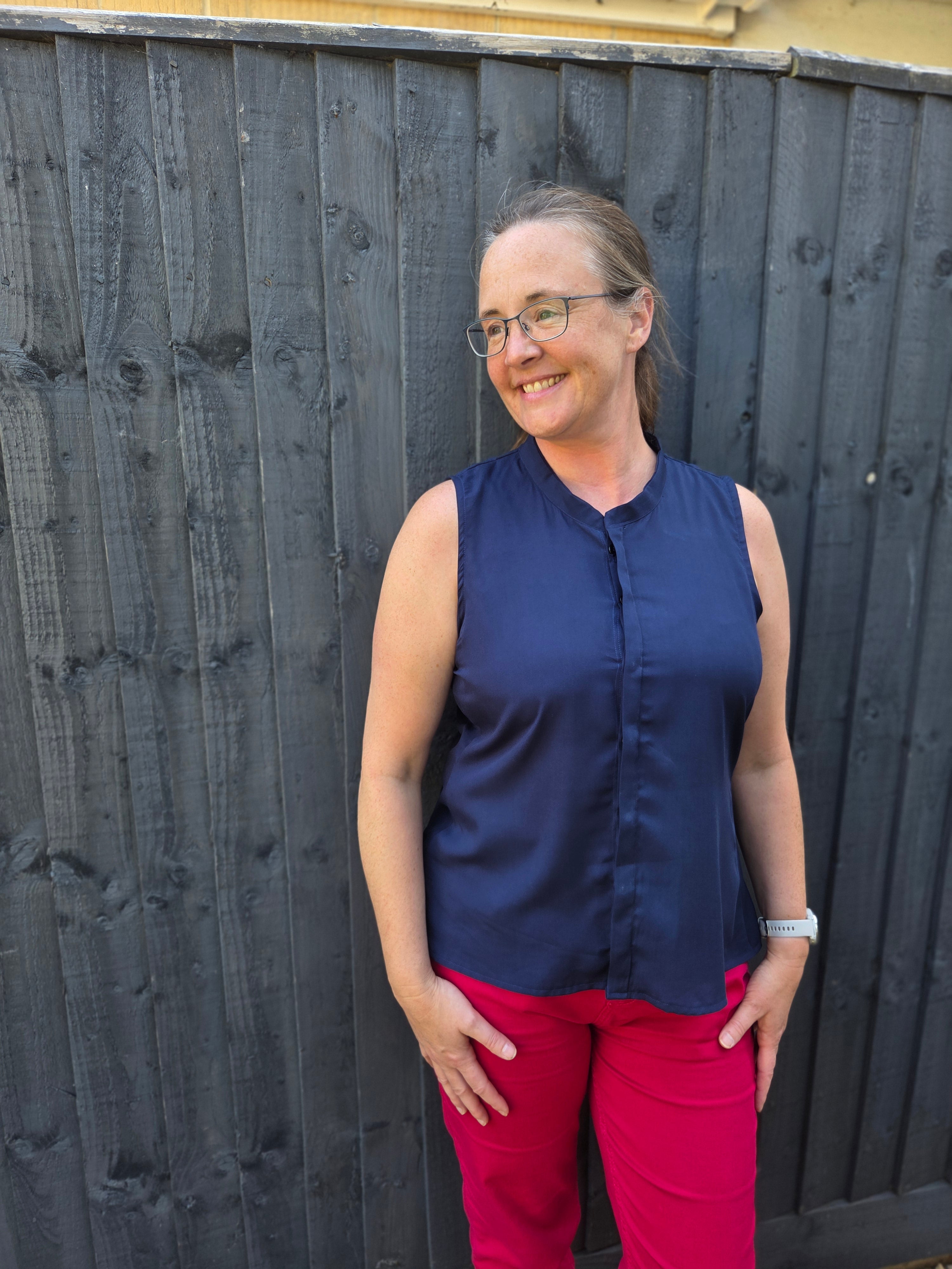 Beverly Button Down Blouse Sewing Pattern