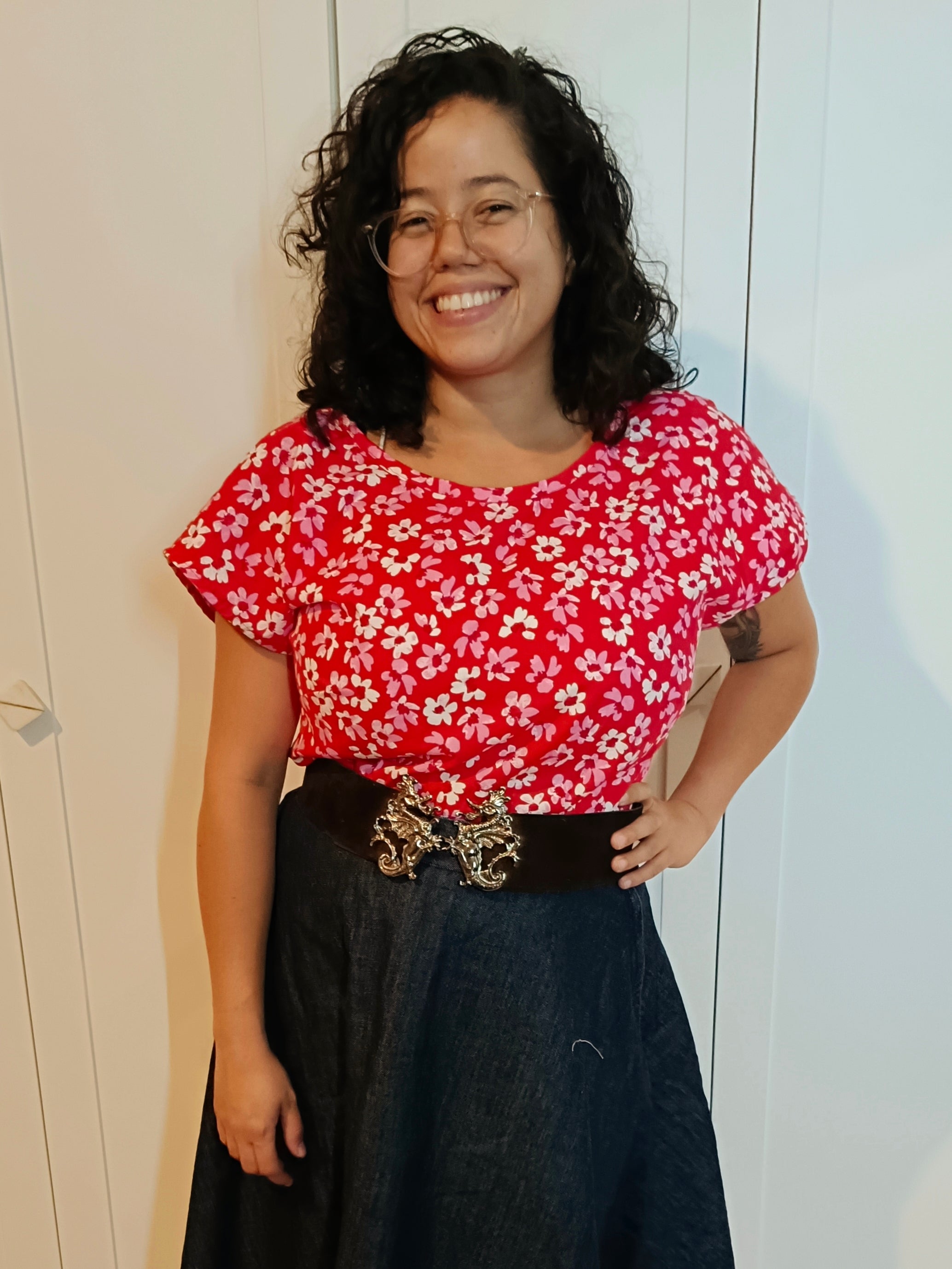 Brandy Balloon Sleeve PDF Sewing Pattern | Beginner-Friendly Woven Dolman Top