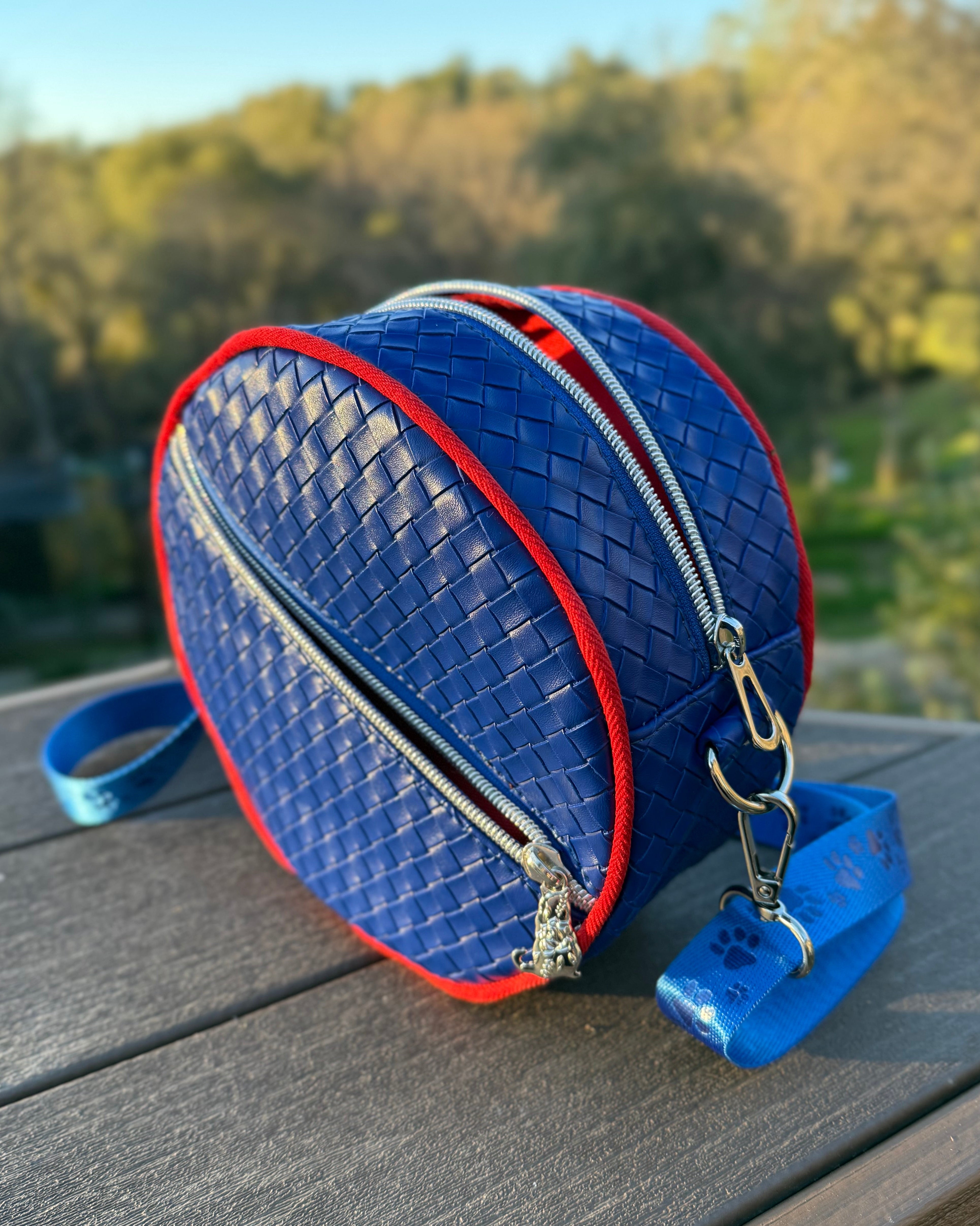 Side profile view of the Ellie bag showing the depth and structure.