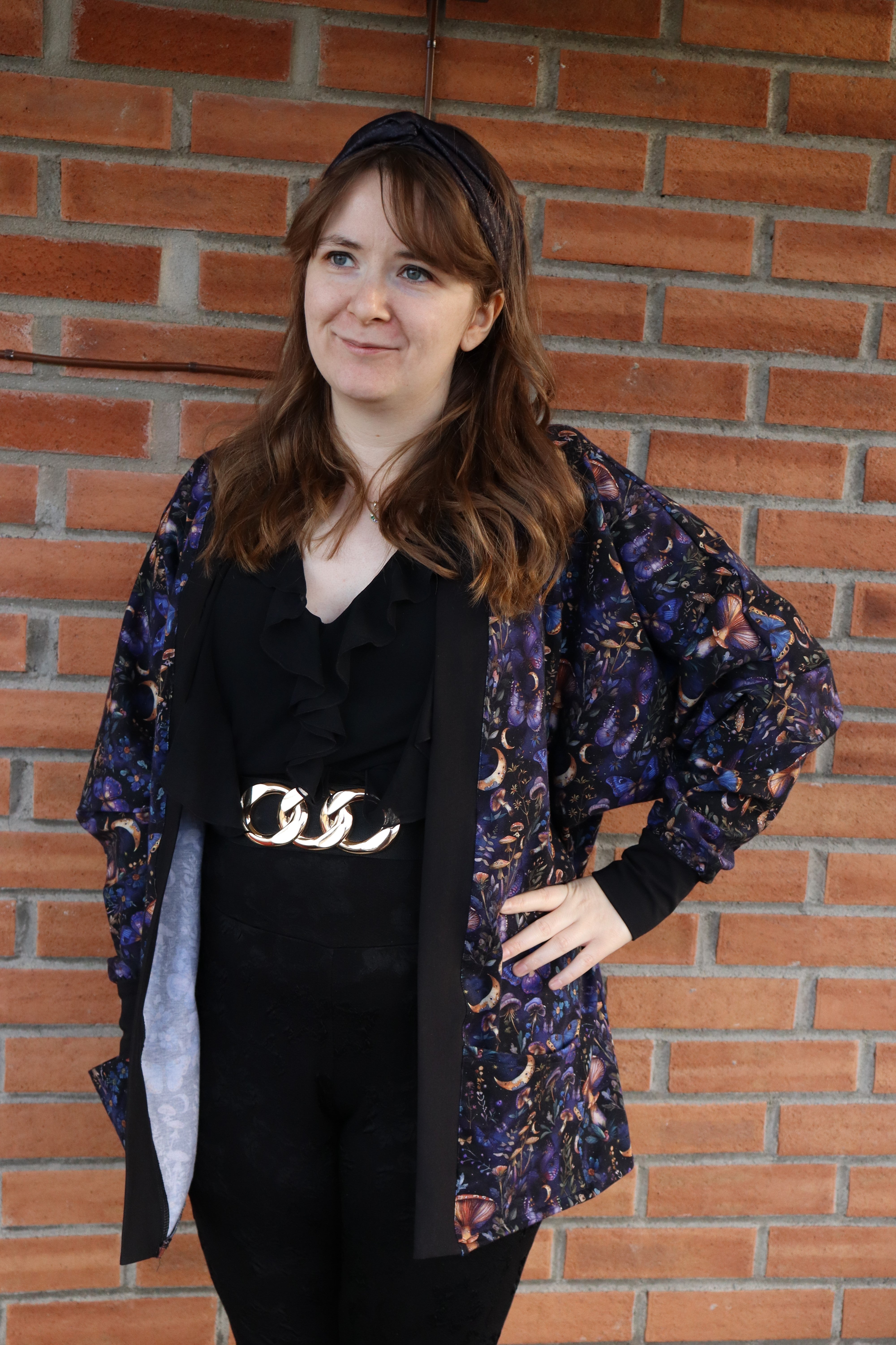 sewing pattern for batwing cardigan mid thigh length